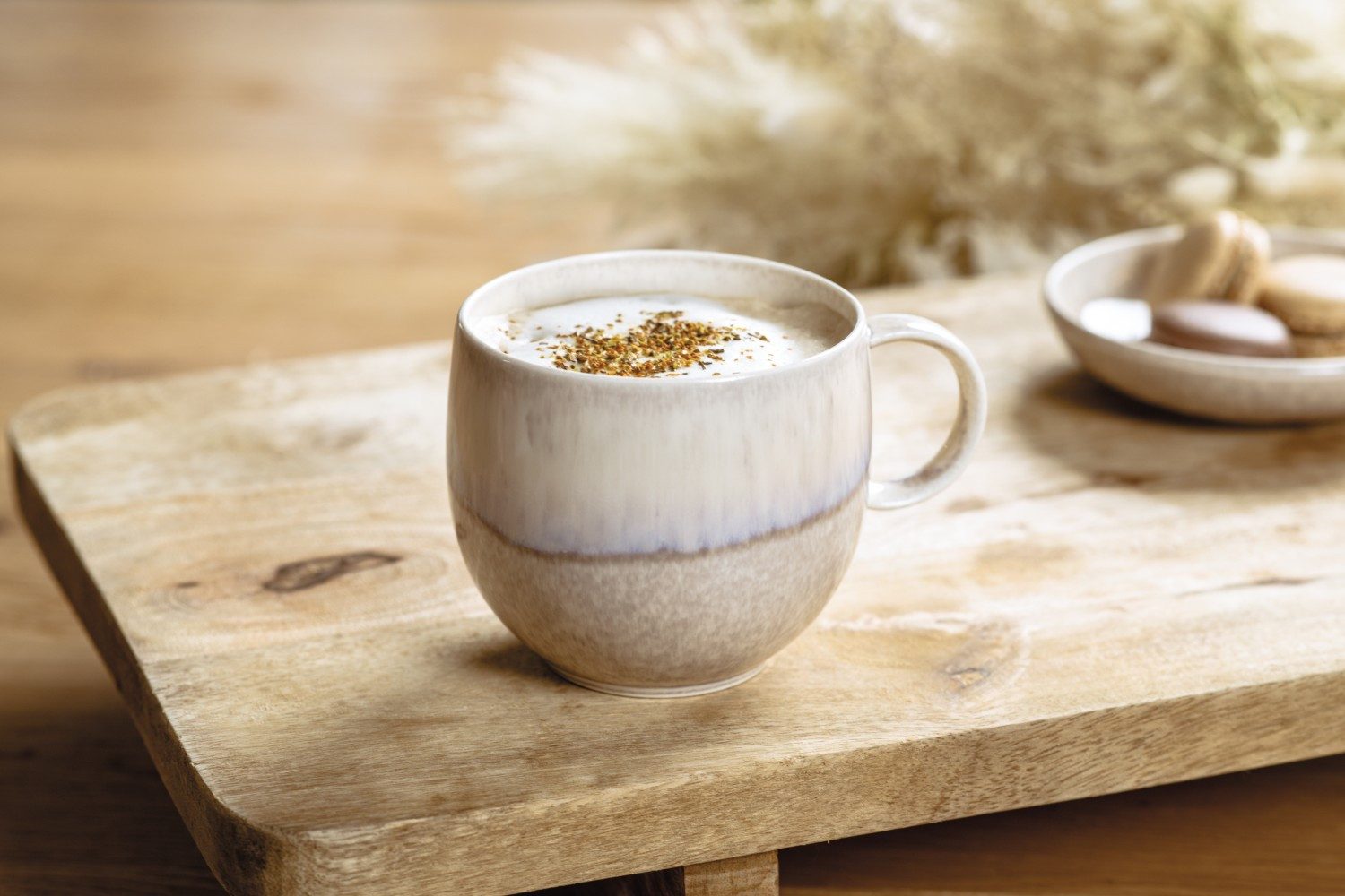 Villeroy & Boch Tasse Perlemor Sand, Porzellan, Spülmaschinengeeignet