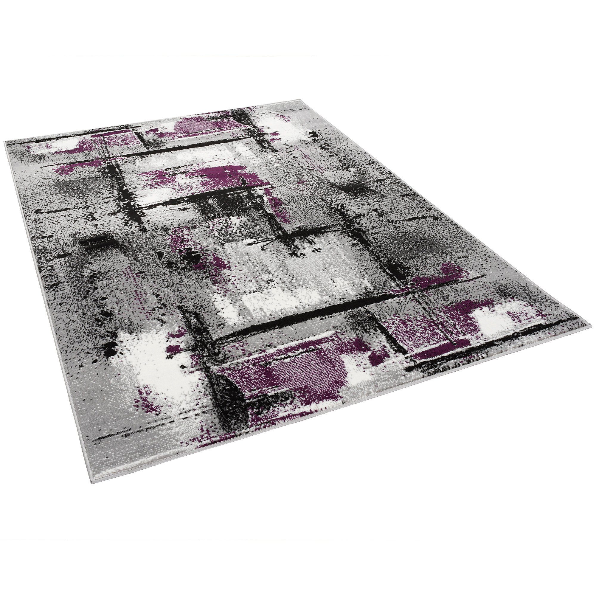 Pergamon Designteppich Designer Teppich Samba Modern Urban, Rechteckig, Höhe: 13 mm