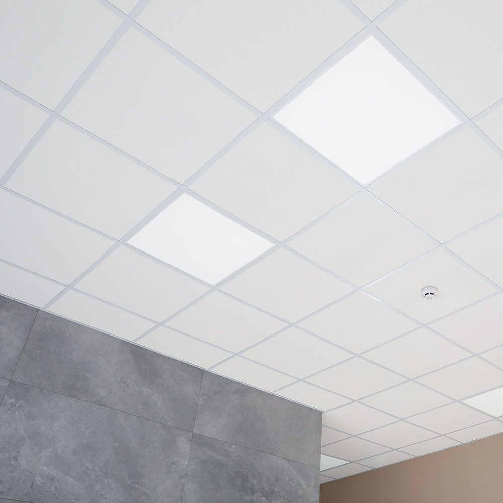 V-TAC LED Deckenleuchte, LED-Leuchtmittel fest verbaut, Neutralweiß, LED Einbaulampe Panel 4320 Lumen 4000K neutralweiß eckig L 62 cm