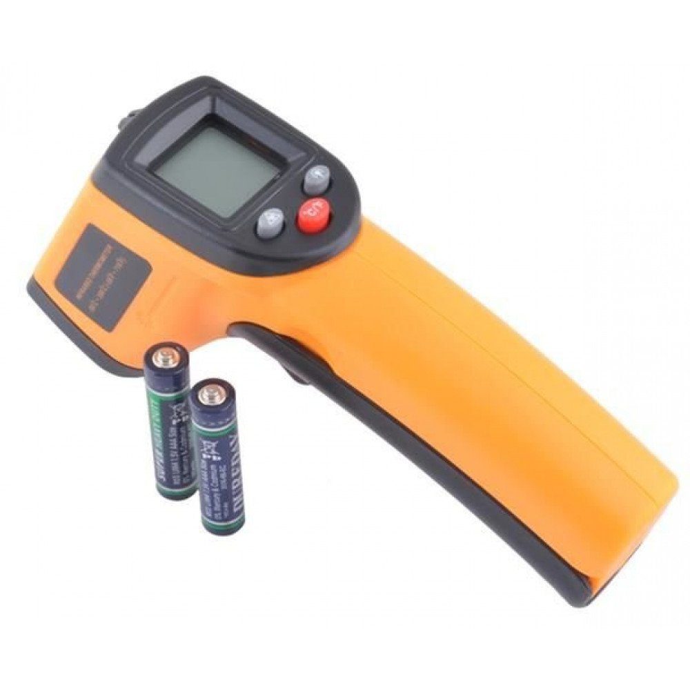 Digital Messgerät), TRADE Laser St., Infrarot mit ISO 380°C Laserthermometer, 1 Pyrometer Thermometer -50°C (Komplett-Set, Lasermessgerät IR