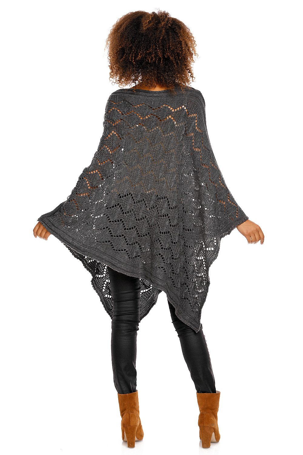 PeeKaBoo Strickponcho Eleganter Poncho warm Umhang günstig online kaufen