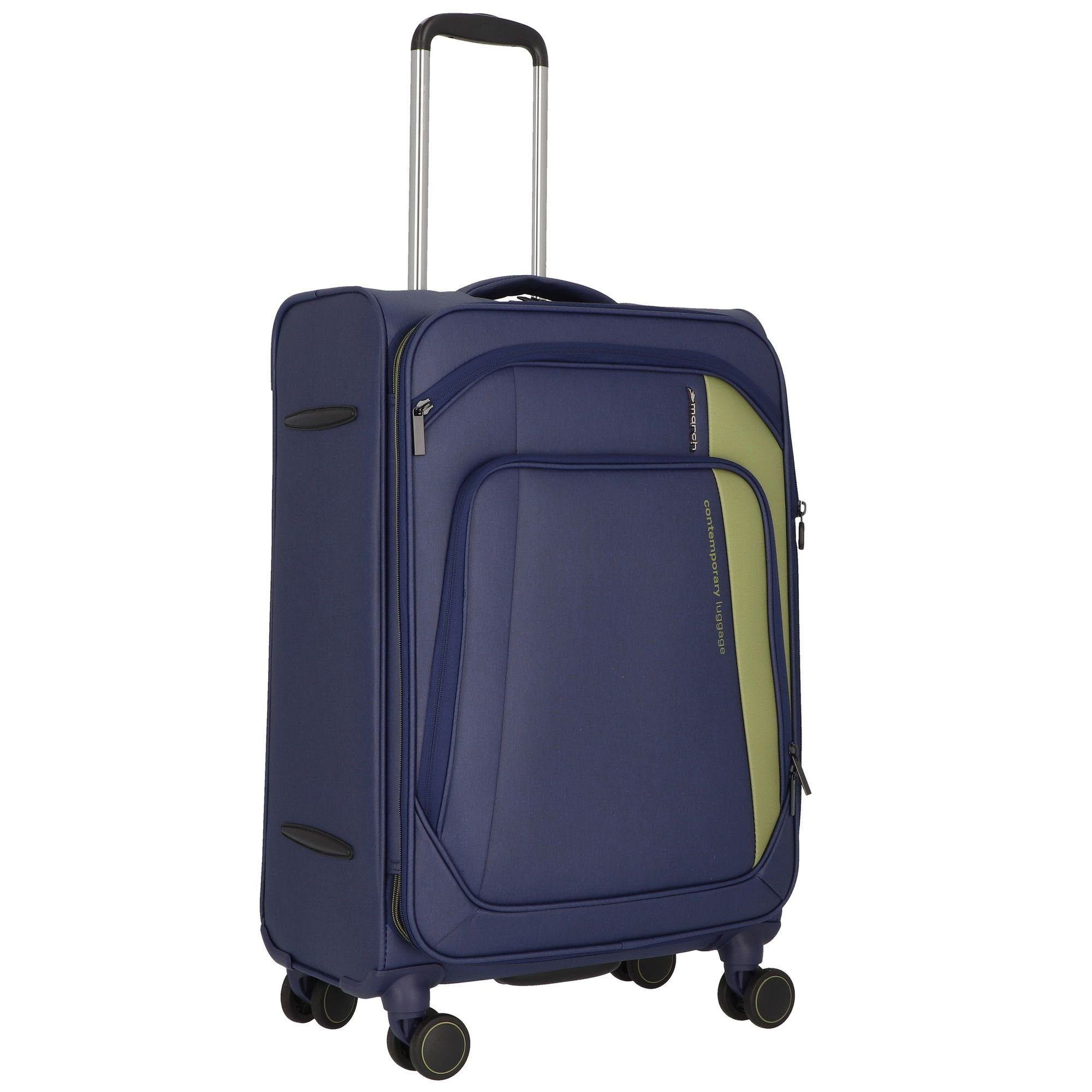 March15 Seychelles, 4 (3-teilig, midnight blue 3 Rollen, Trading tlg), Nylon Trolleyset