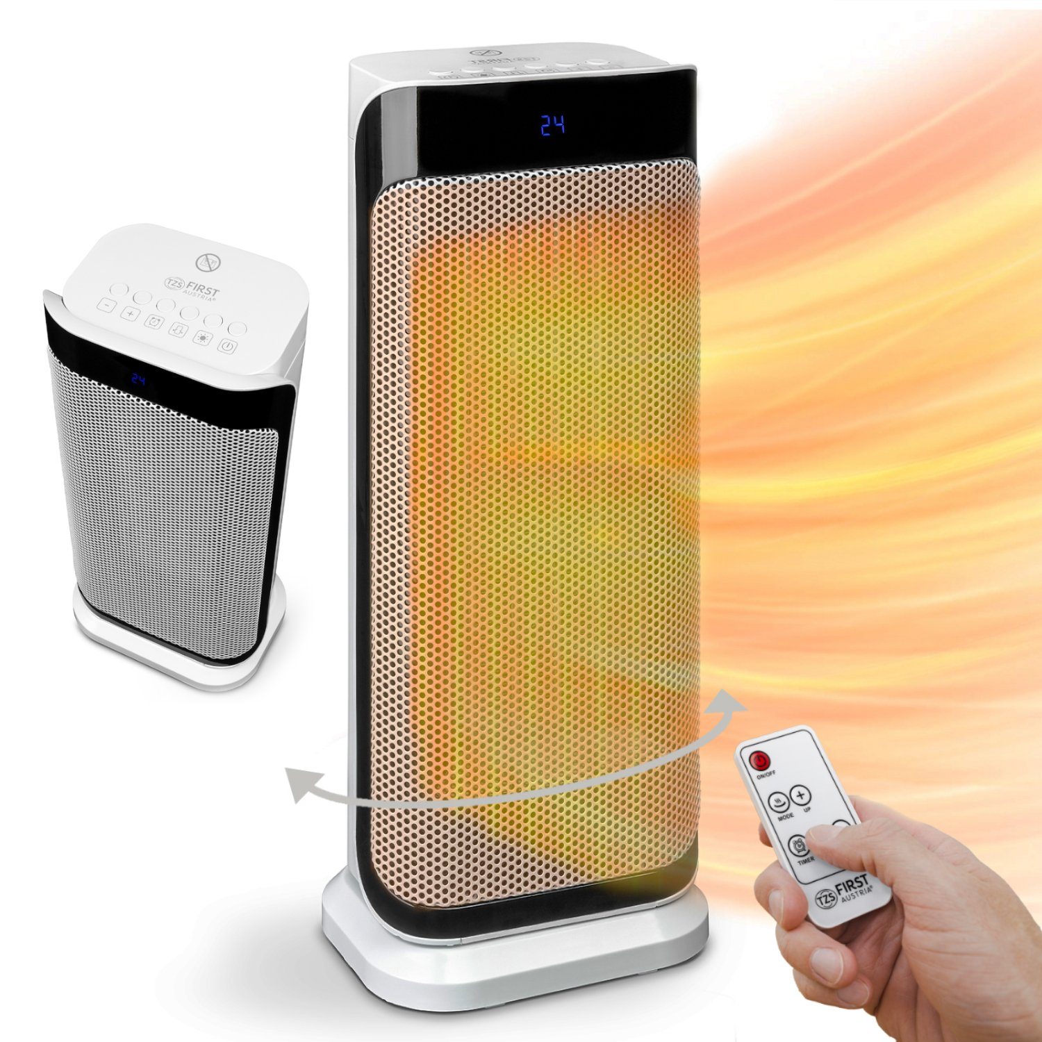 TZS FIRST AUSTRIA Heizlüfter Heizlüfter energiesparend, Fernbedienung, Leis günstig online kaufen