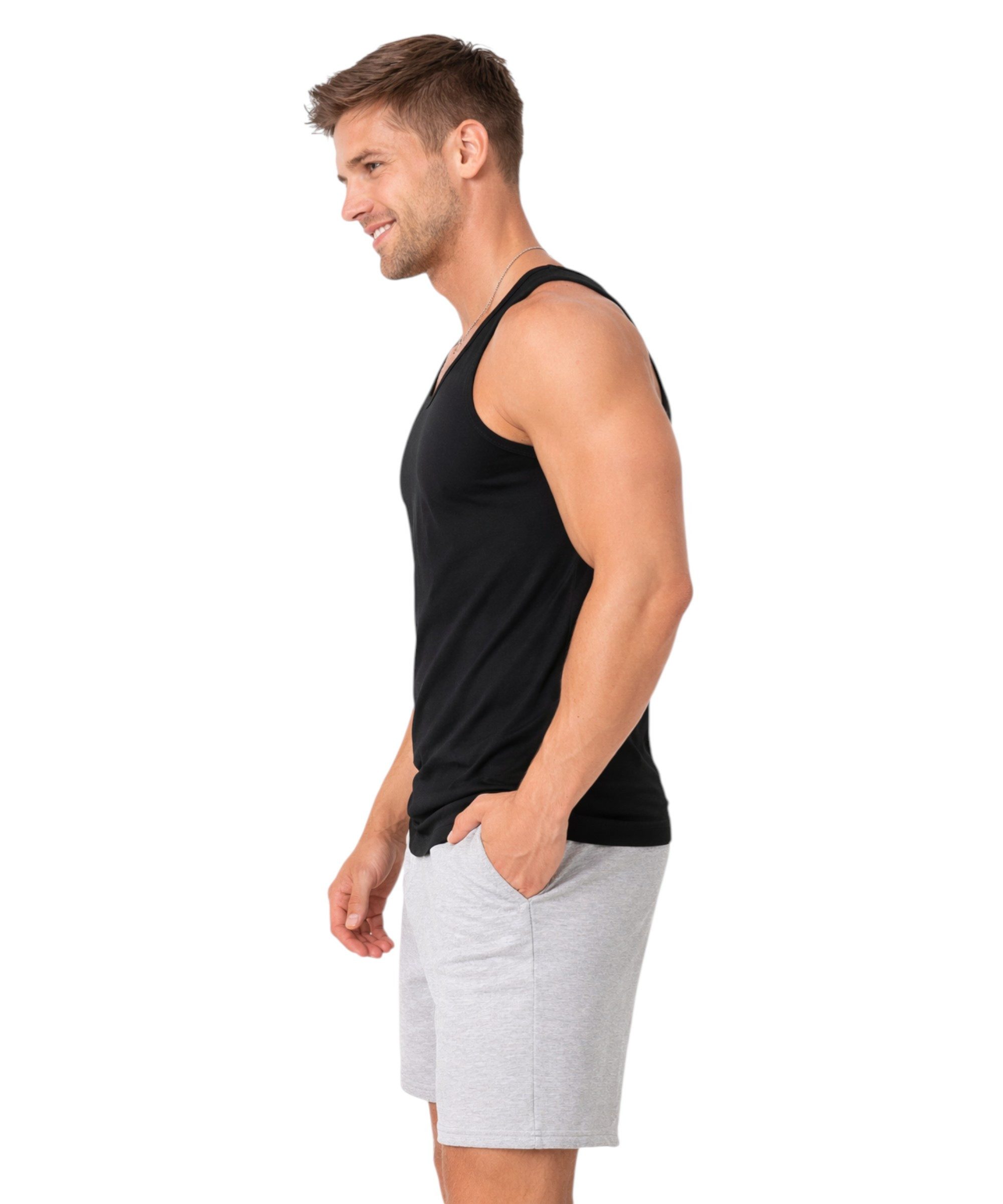 Seher/Tutku Unterhemd 6er-10er Pack Herren Unterhemden Tank Tops 100% Baumwolle S-3XL (10-St., Multipack) Atmungsaktiv und hautfreundlich – Bild 3 von 5