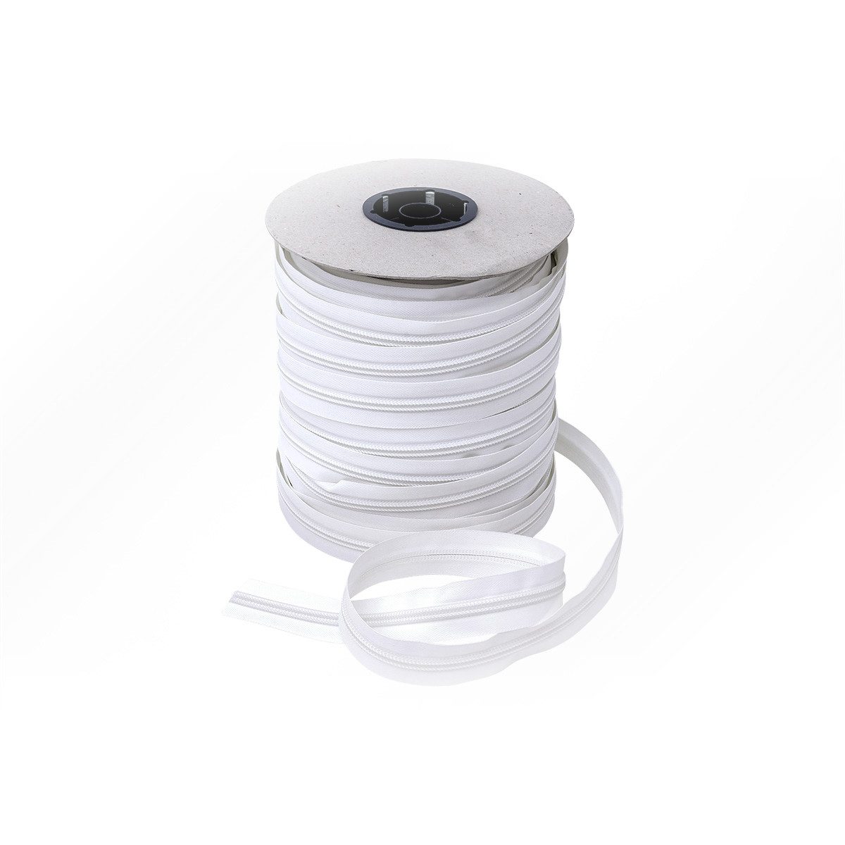 Planenscout Verschlussklammer YKK® Spiralreißverschluß, 10mm Spiralbreite, 40mm Gesamtbreite, Weiß (1-tlg), 1000 x 40 mm [H x B]