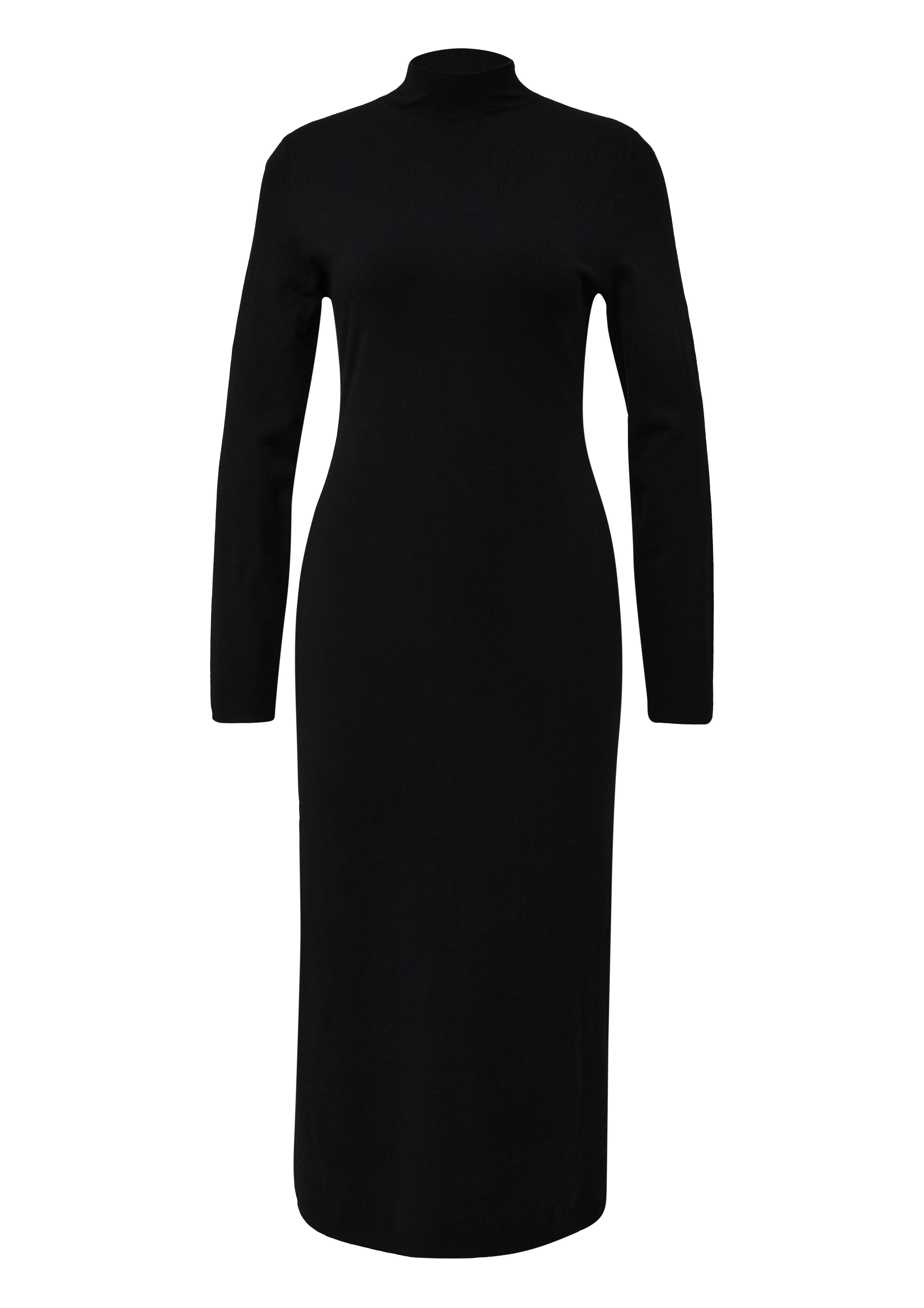 s.Oliver BLACK LABEL Strickkleid 3/4 lang, mit Stehkragen
