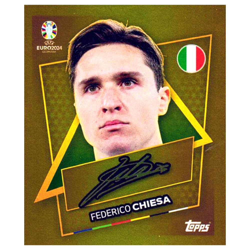 Sticker Topps UEFA EURO 2024 Fußball EM Sammelsticker - Gold Signature Sticker