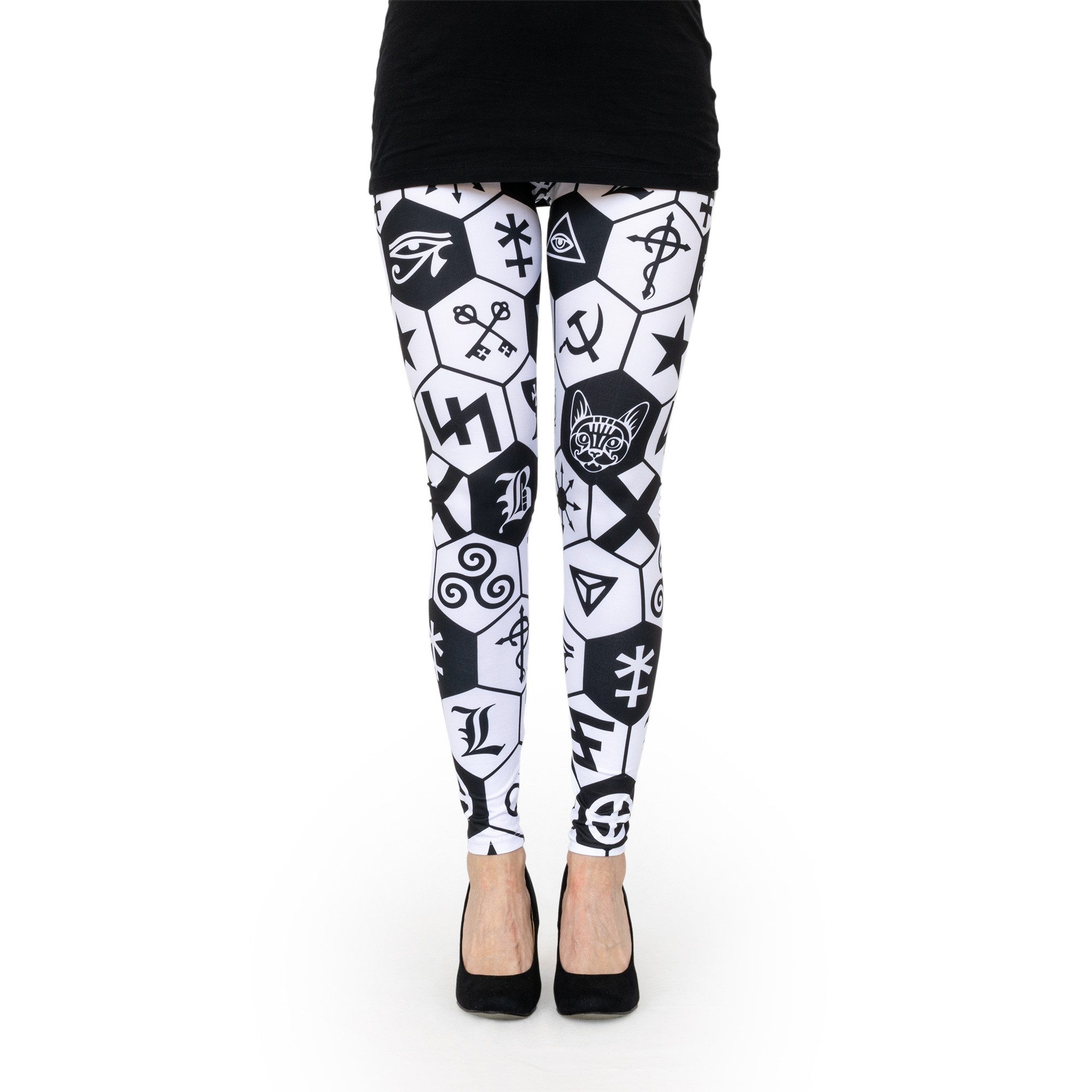 cosey Leggings Bedruckte Motiv-Leggings (Einheitsgröße) - Design Symbol (au günstig online kaufen