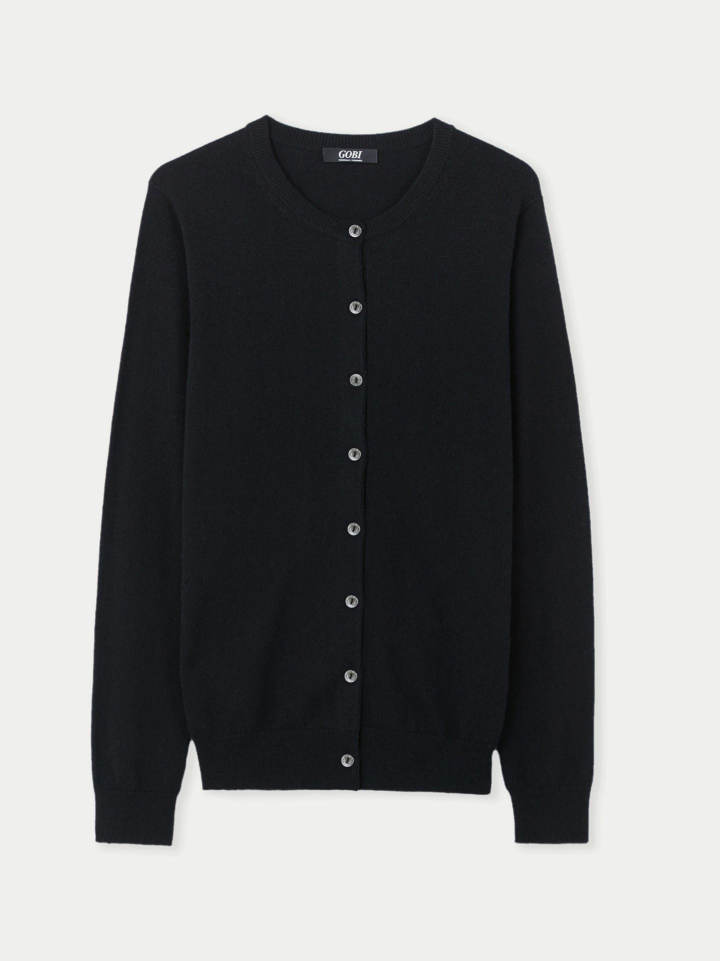 GOBI Cashmere Cardigan Basic B-Ausschnitt Kaschmirstrickjacke günstig online kaufen