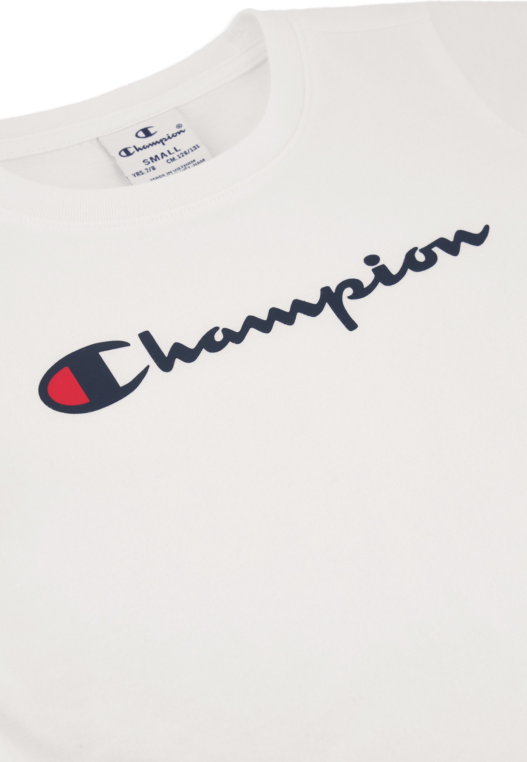 Champion T-Shirt mit Rundhalsausschnitt, aus Baumwolle