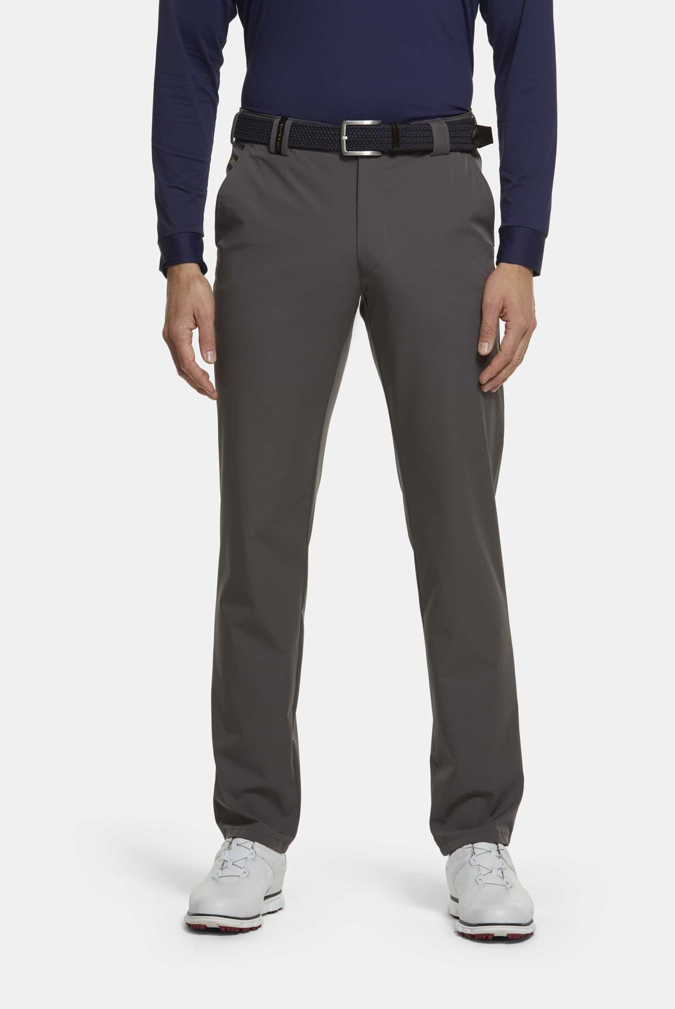 anthrazit High Augusta 4-Way-Stretch Chinohose Performance MEYER