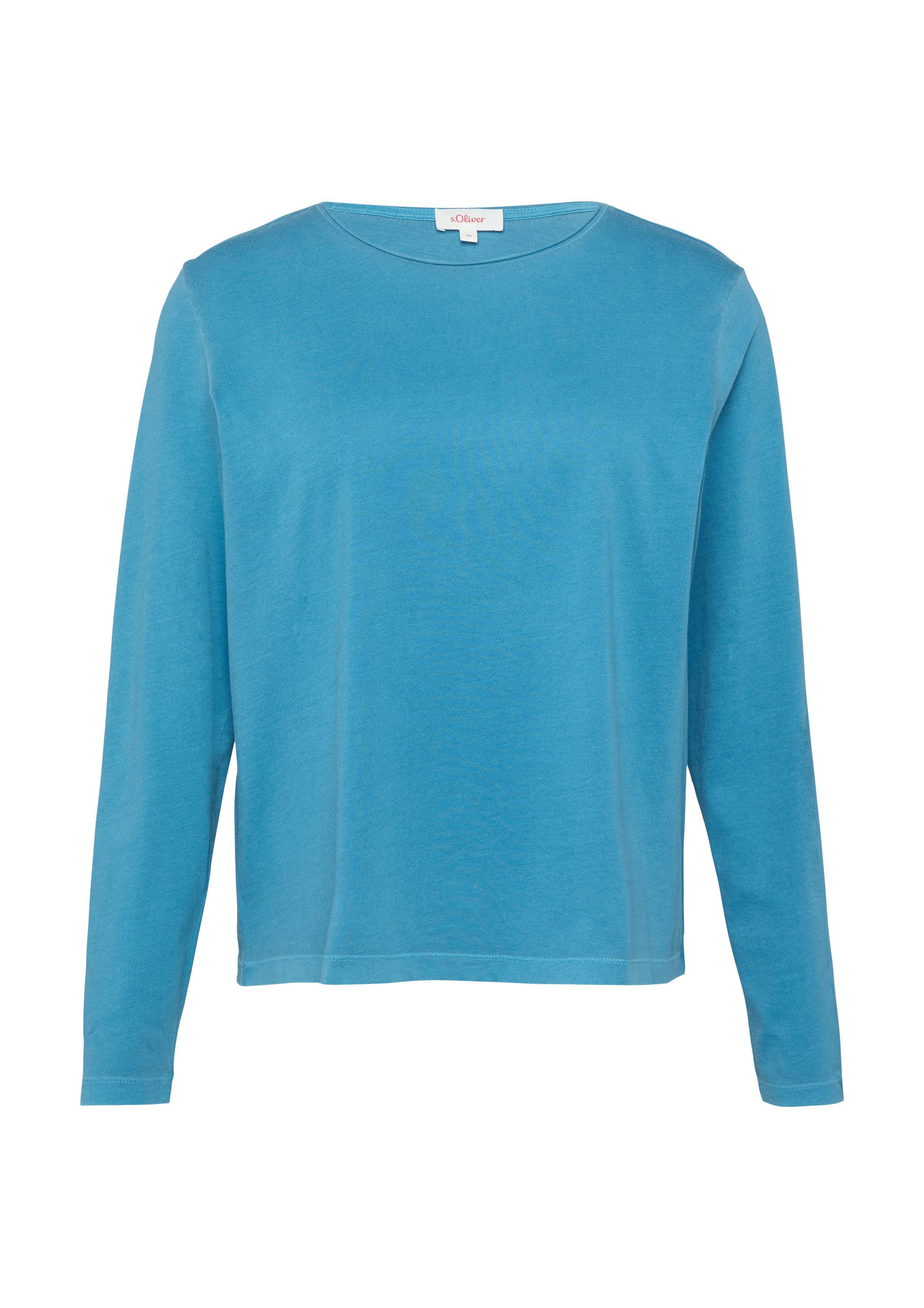 s.Oliver Langarmshirt T-Shirt Longsleeve mit Garment günstig online kaufen