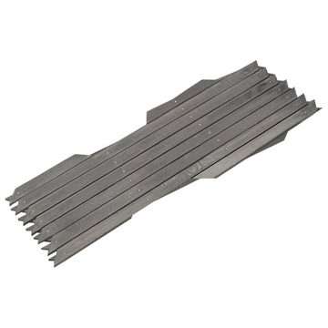 vidaXL Gartenzaun Rankzäune 5 Stk. Grau Massivholz Tanne 180x30 cm, (5-St)