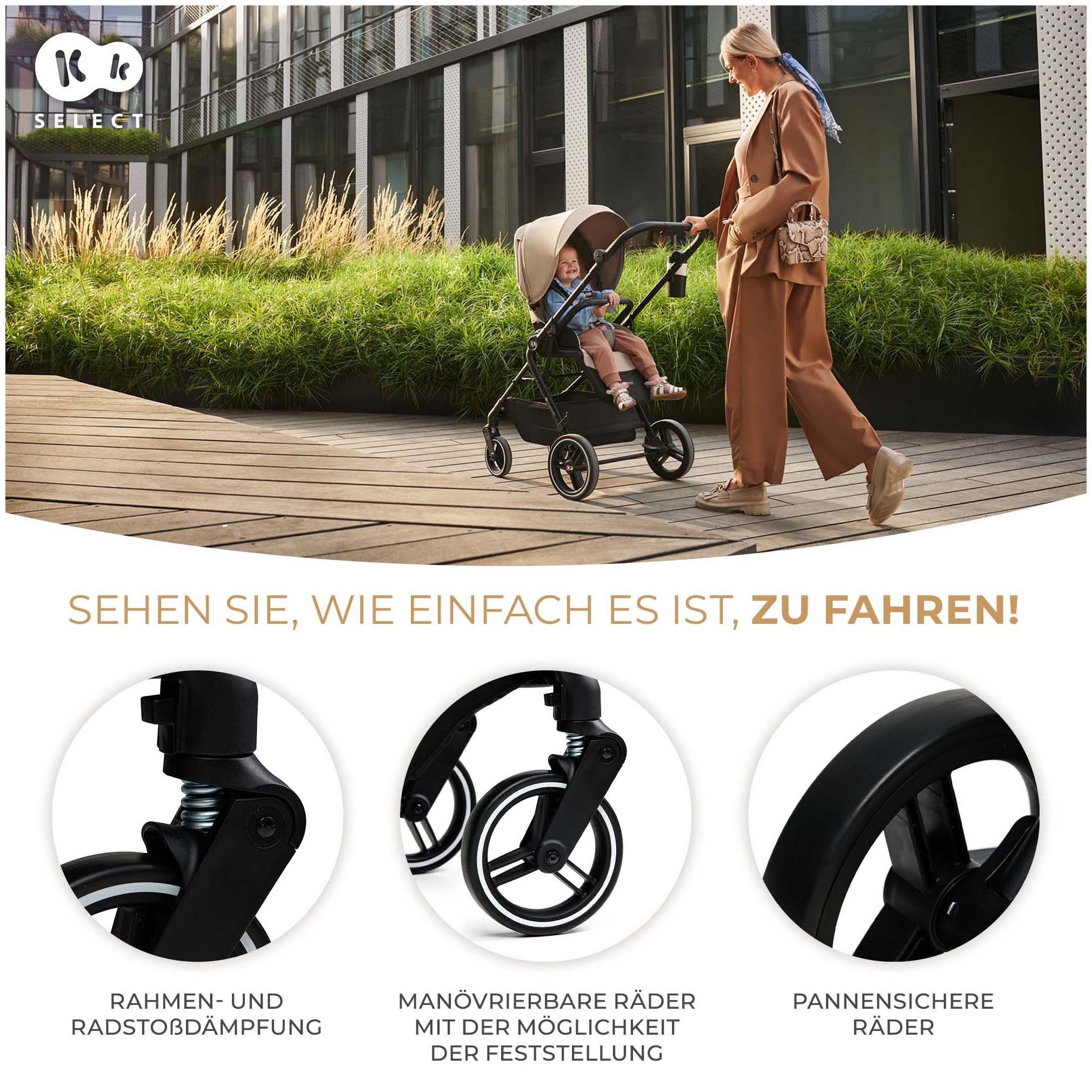 Kinderkraft Kombi-Kinderwagen YOXI 2IN1, (Set)