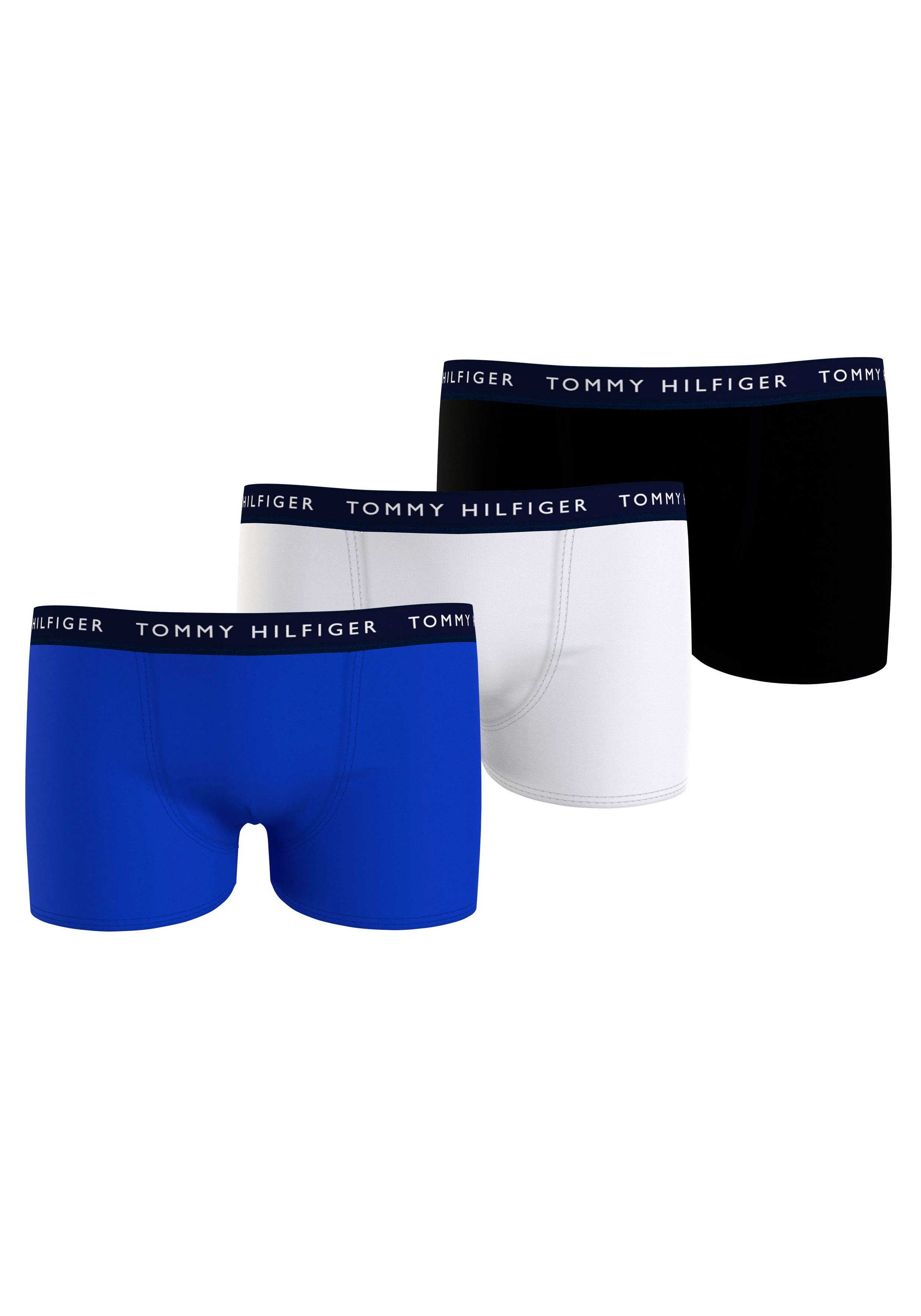 Tommy Hilfiger mit 3P 3er-Pack) Logo-Taillenbund TRUNK Underwear Trunk (Packung