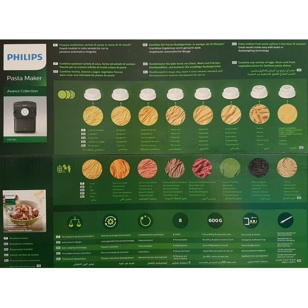 Philips Nudelmaschine - Nudelmaschine kaschmir-grau - Avance Collection HR2382/15