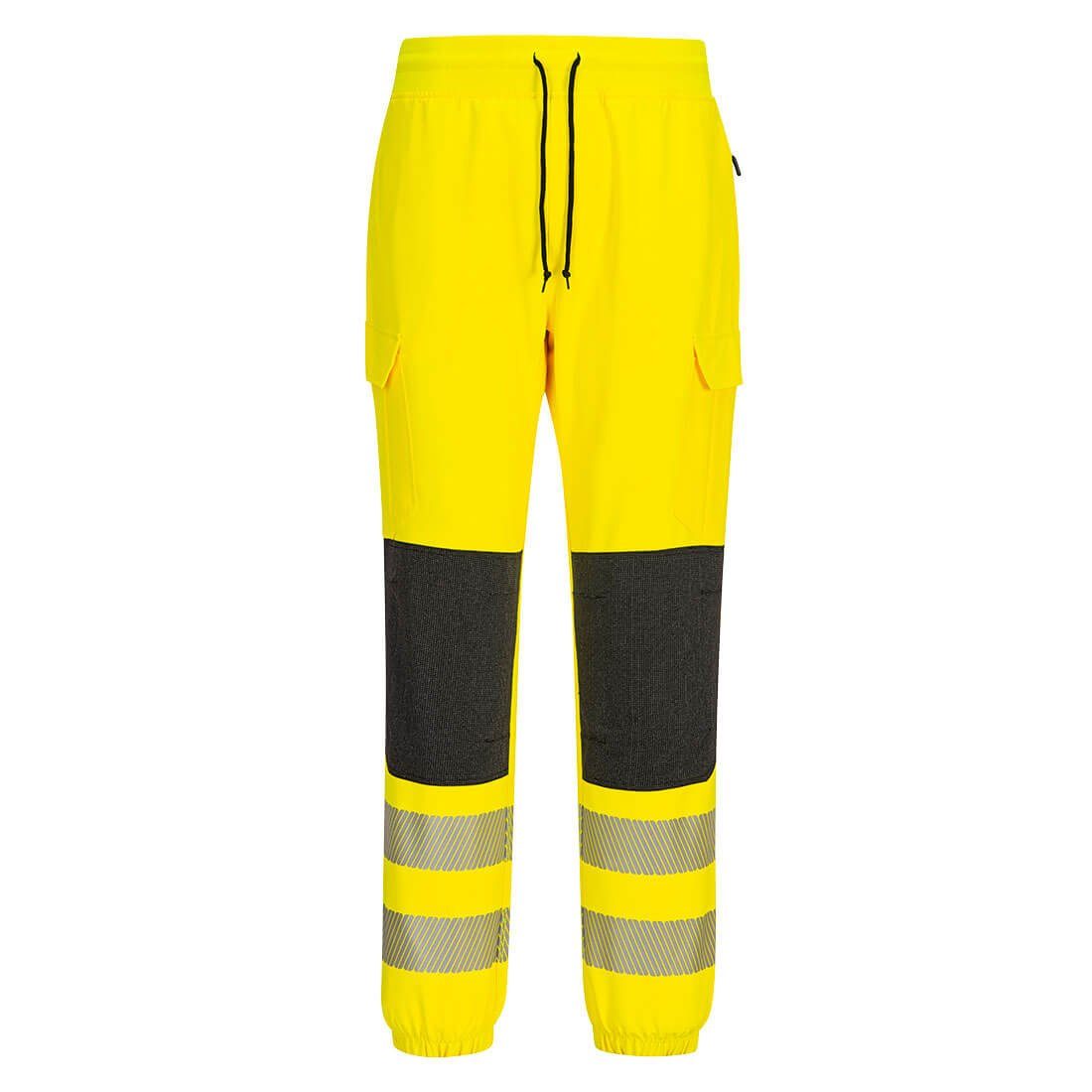 KX3 Gelb/Schwarz Arbeitsbundhose Warnschutz-Klasse Flexi-Jogger Portwest Arbeitsbundhose 2