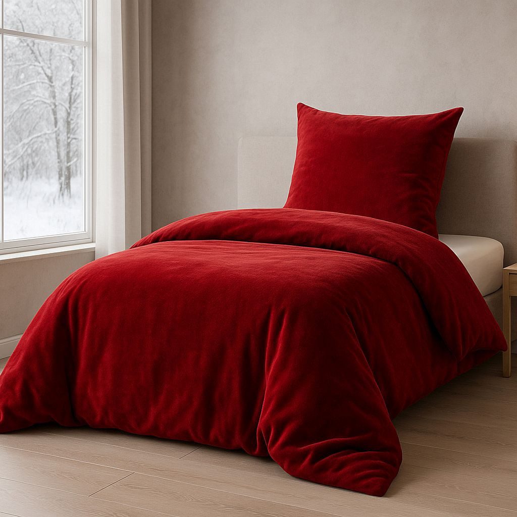 Malika Bettwäsche 135x200 + 80x80 cm Cashmere Touch Bettwäsche, atmungsaktiv, Für Allergiker geeignet, pflegeleicht, angenehm weicher Stoff, Bettbezug
