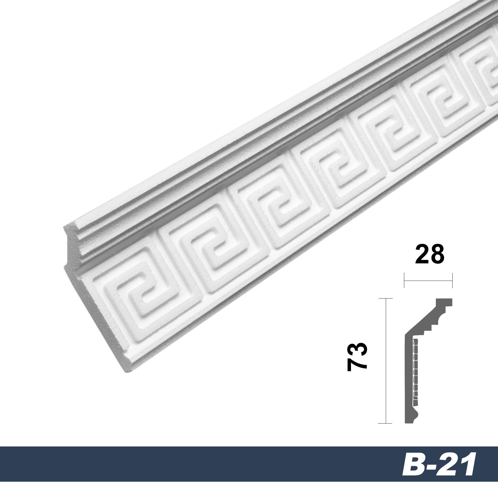 marbet design Stuckleiste B-21, 20 Meter, günstig online kaufen