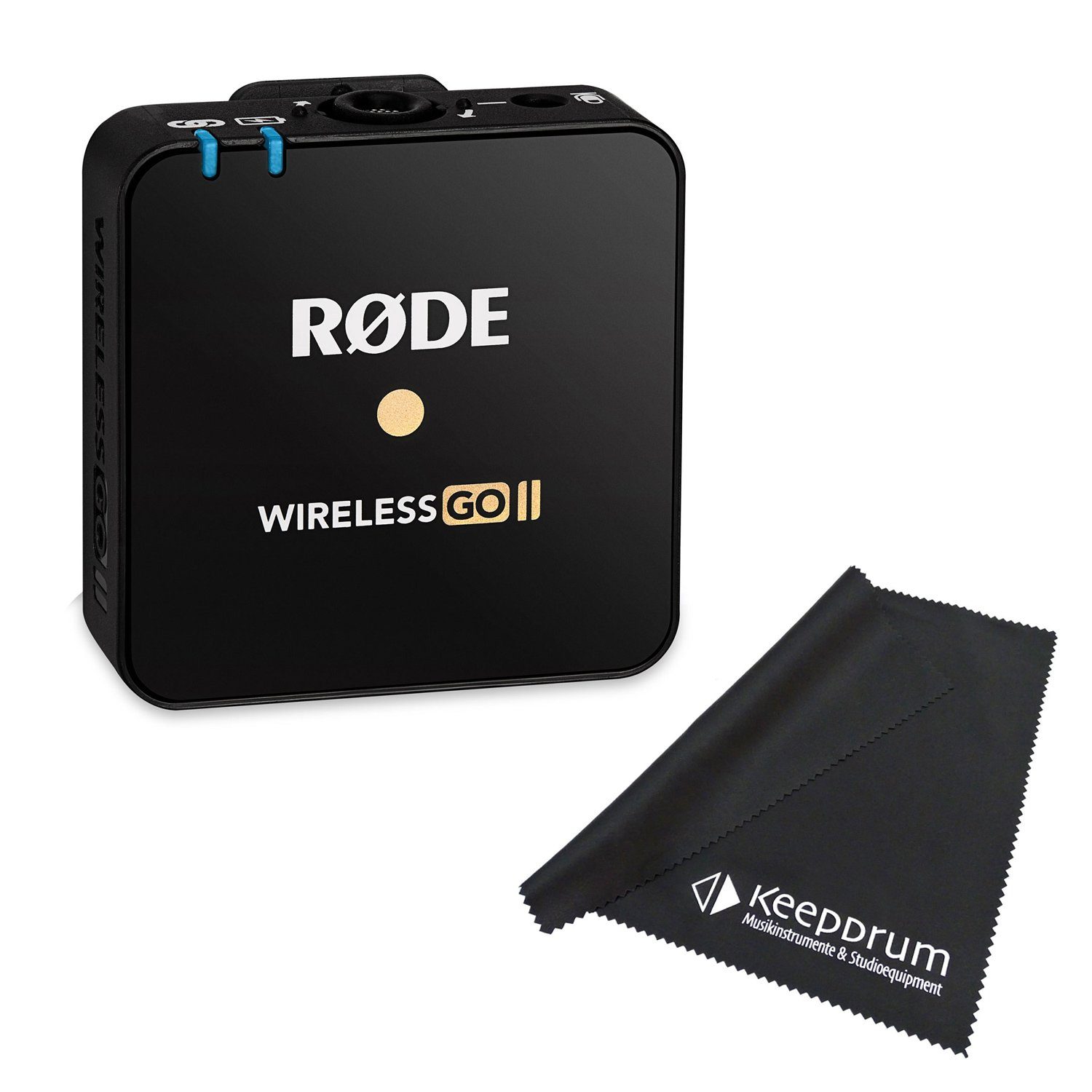 Rode Wireless GO II TX Mikrofon Modul mit Tuch Digitales Aufnahmegerät