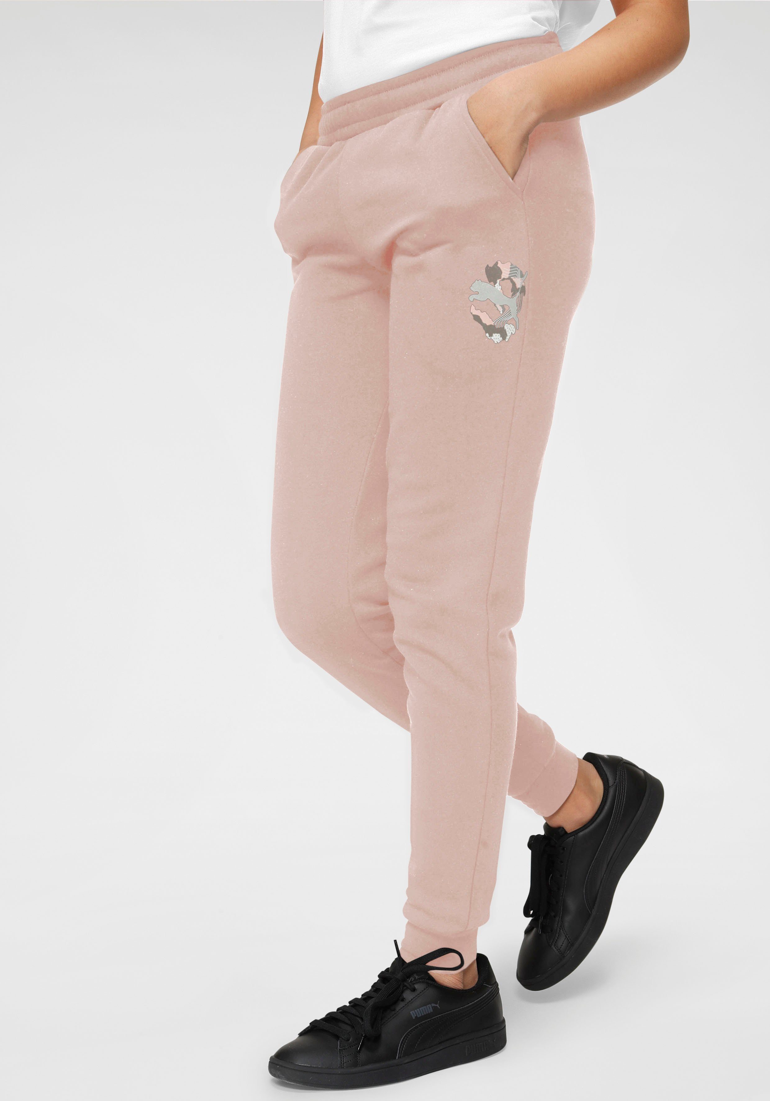 PUMA Jogginghose Alpha Sweatpants FL cl G rosé | Jogginghosen