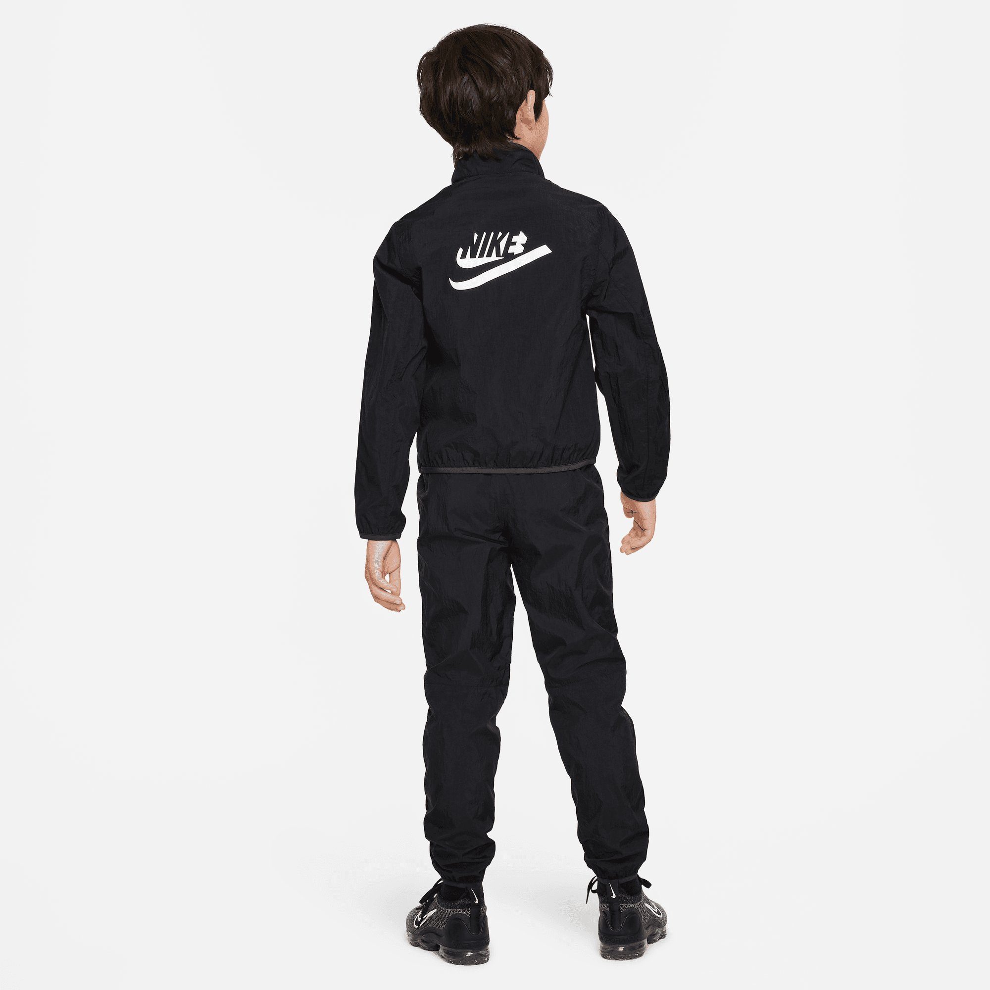 KIDS' Nike Trainingsanzug BLACK/BLACK/WHITE Sportswear TRACKSUIT BIG