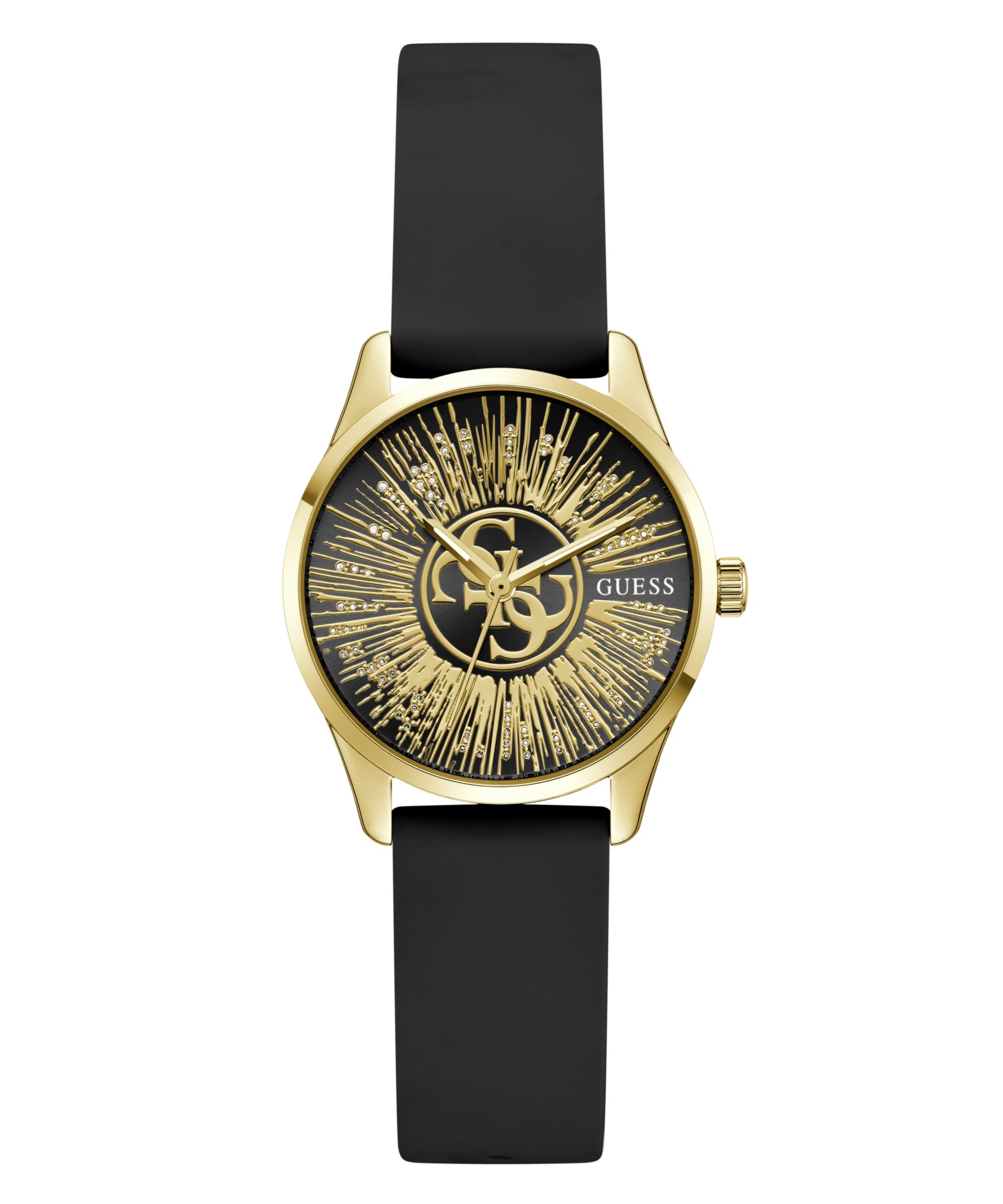 Guess Quarzuhr CELESTIAL G GW1109L2, Armbanduhr, Damenuhr, Silikonarmband, analog
