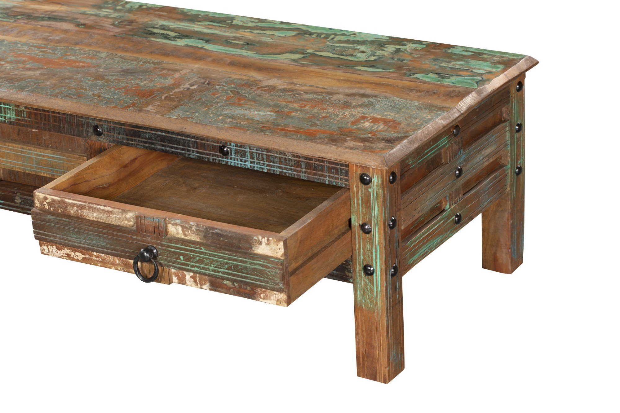 Home & Tisch Wohnzimmer KALANKA Wohnzimmertisch, Mango recycelt INTERIA Holz Couchtisch Living Altholz Sofa