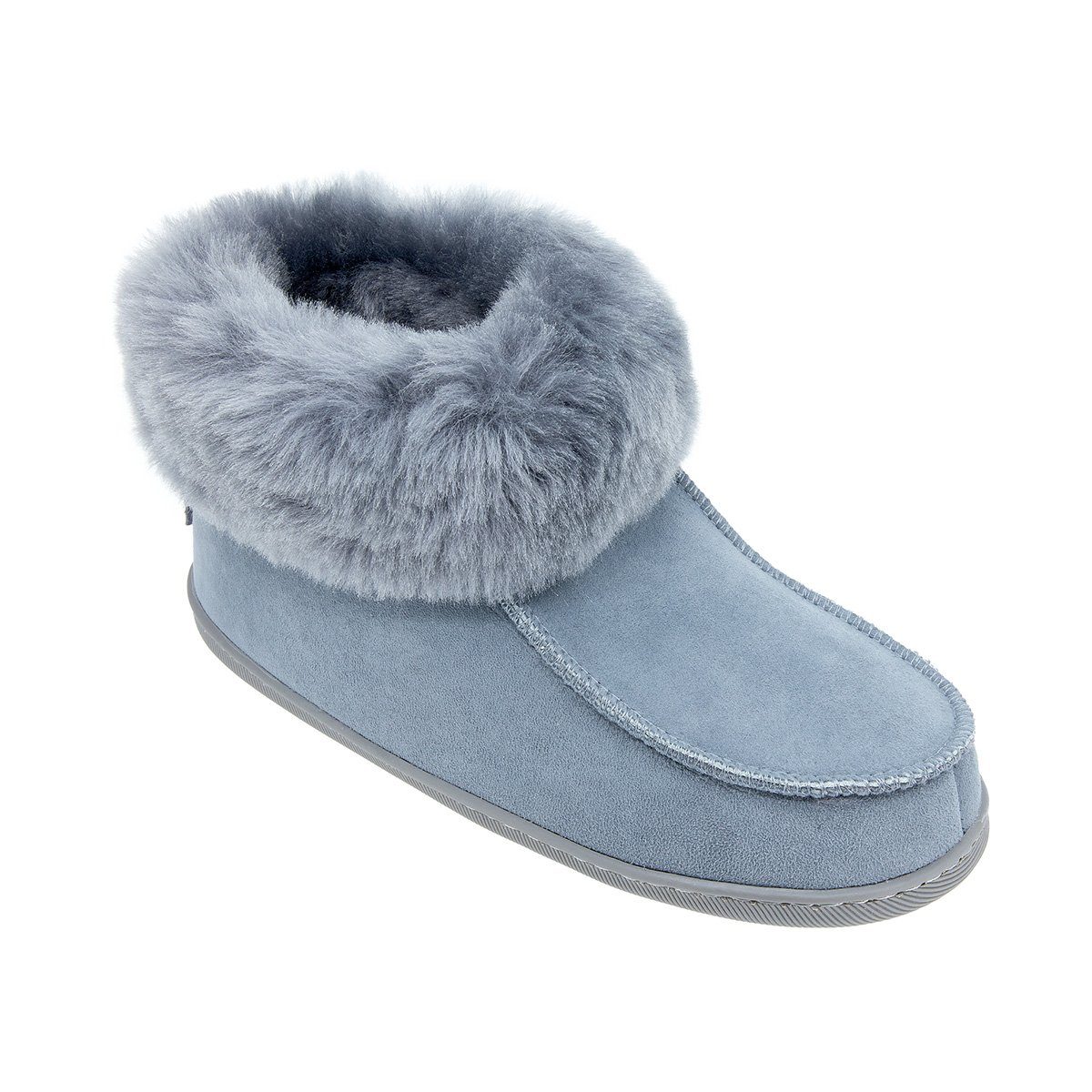Vanuba PEPPIN Damen Hausschuh Echtleder Hüttenschuhe/Winter-Hausschuhe/Gefüttert