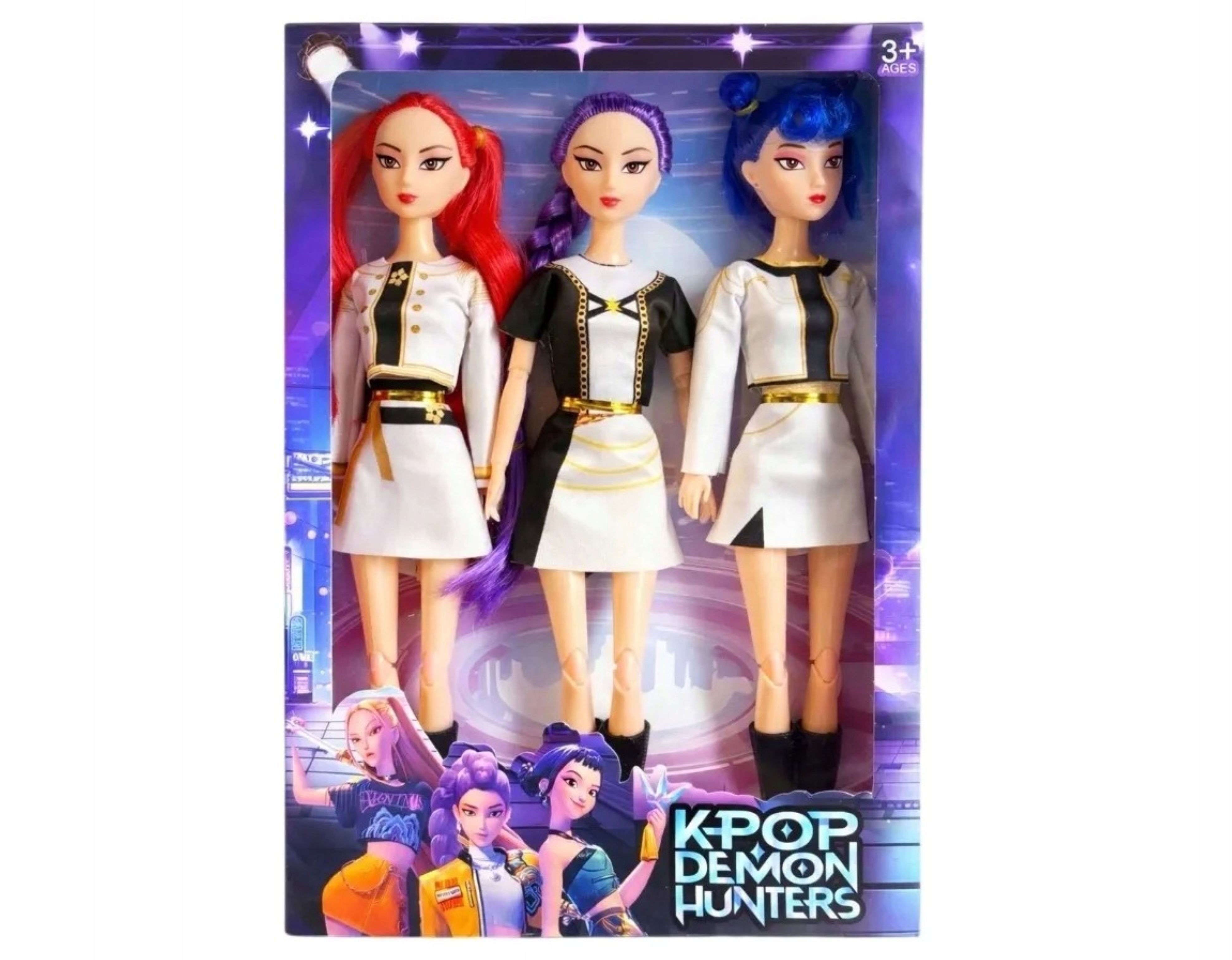 KPop Demon Hunters Puppenkleidung 3 K-Pop Demon Hunters Puppen Rumi Mira Zoey Singend 30 cm Set (1-tlg)