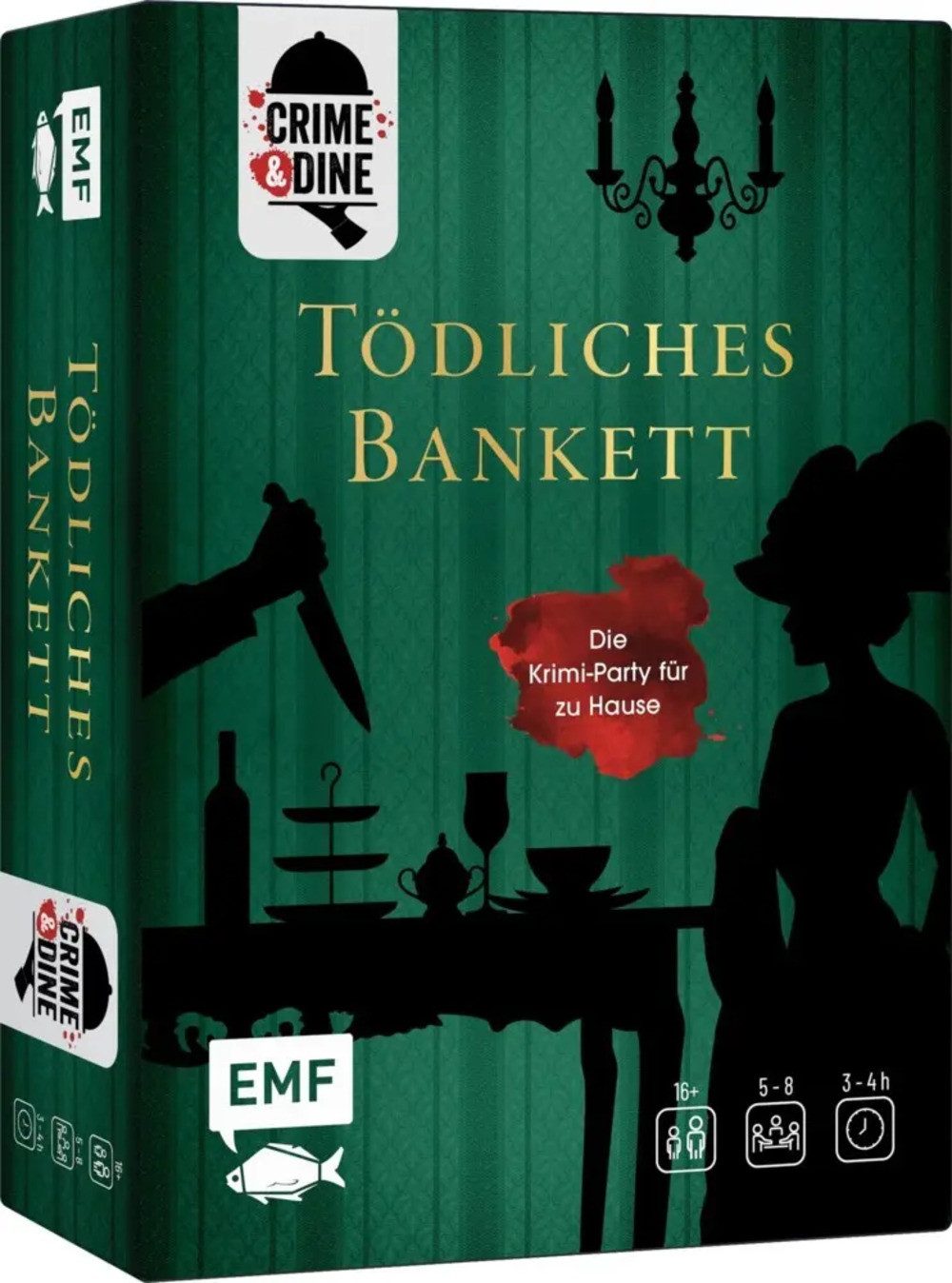Michael Fischer Spiel Crime & Dine - Das Krimi-Dinner-Set: Tödliches Bankett