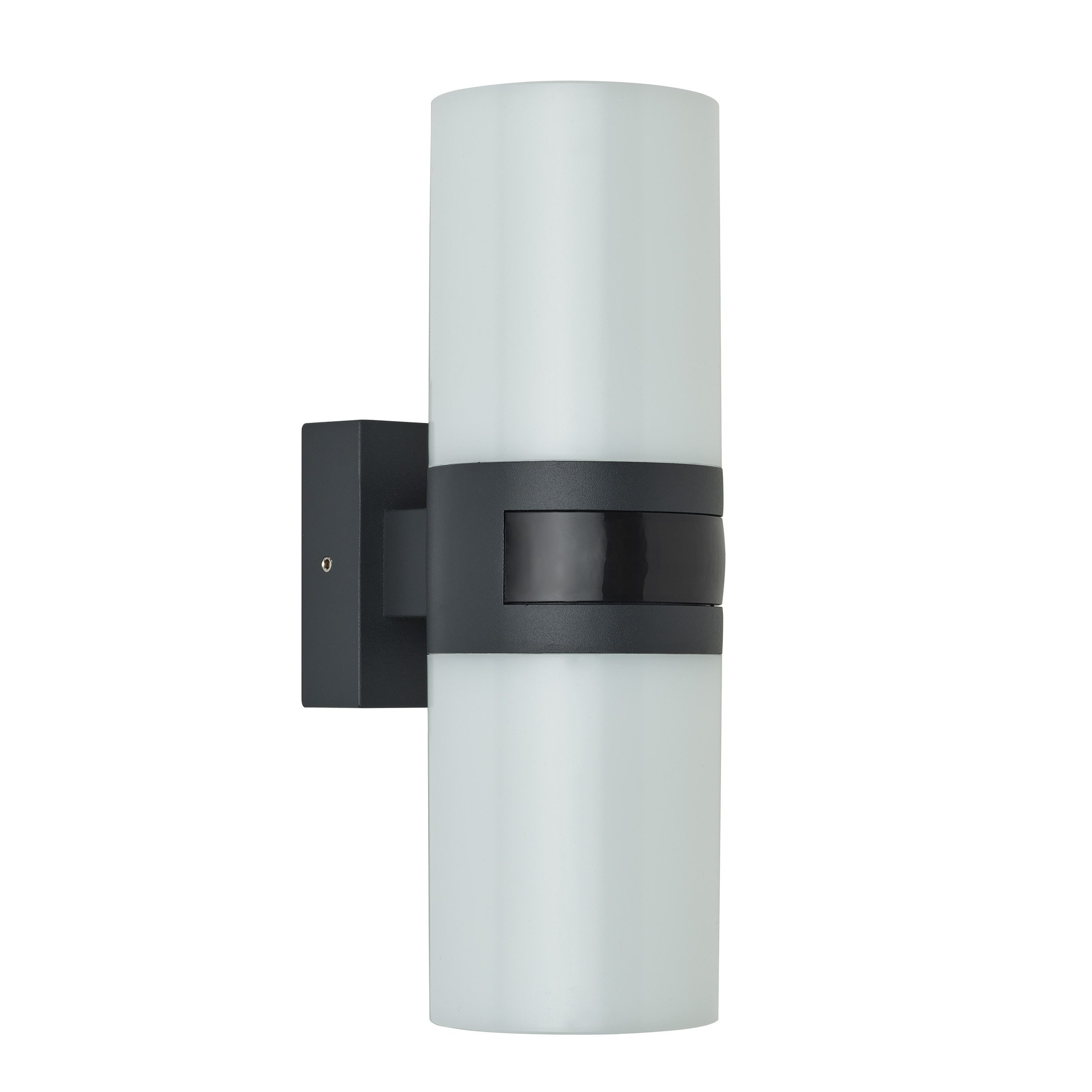 Oktaplex lighting LED Außen-Wandleuchte Peru Außenlampe mit Bewegungsmelder 12m / 180 Grad IP65, Bewegungsmelder, LED fest integriert, Warmweiß, Wandleuchte LED IP65 Außenbeleuchtung 1900 Lumen anthrazit