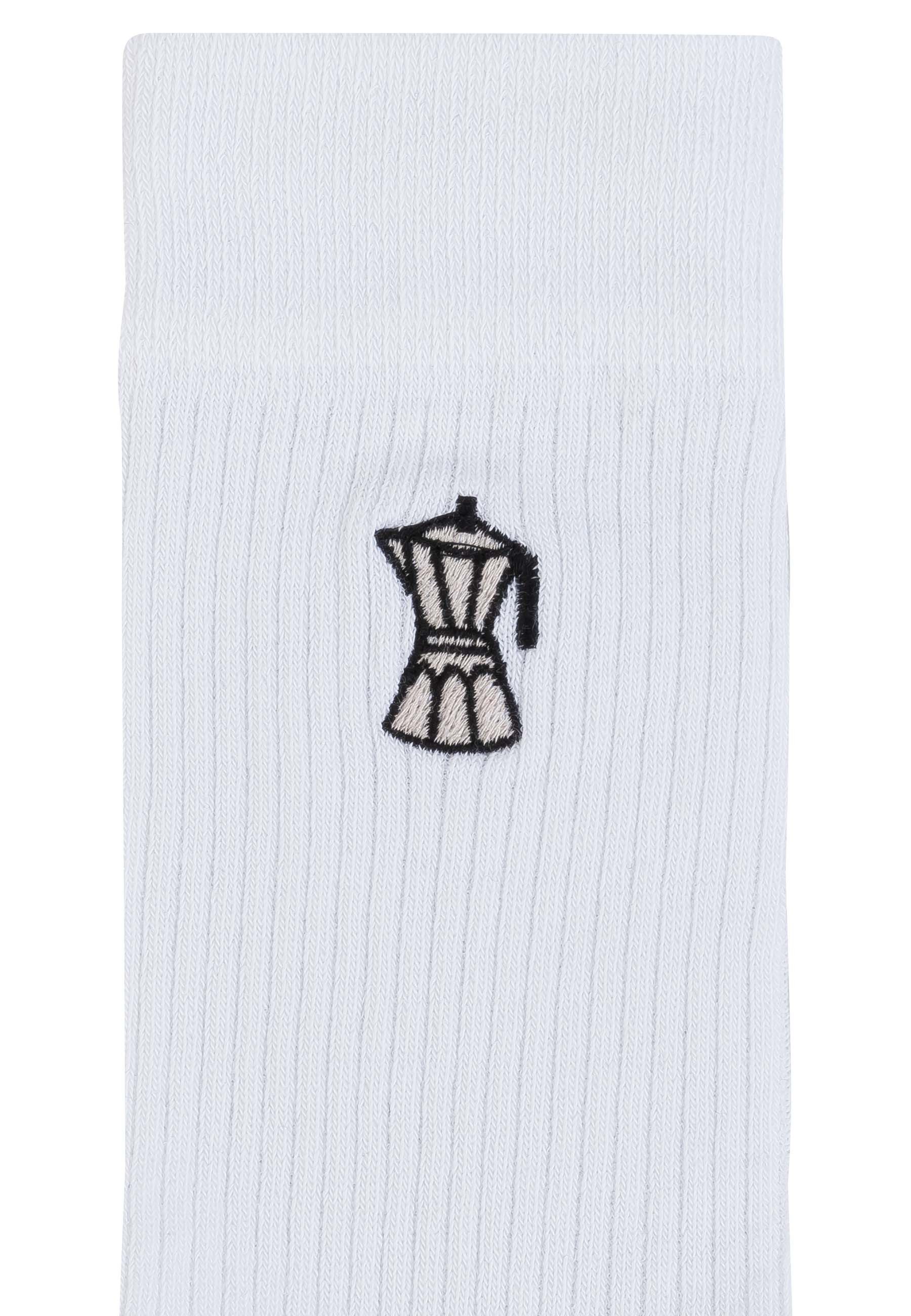 MELA Socken Gerippte Socken Stickerei 1 Paar Ohne Polyester & Polyamid. Das günstig online kaufen