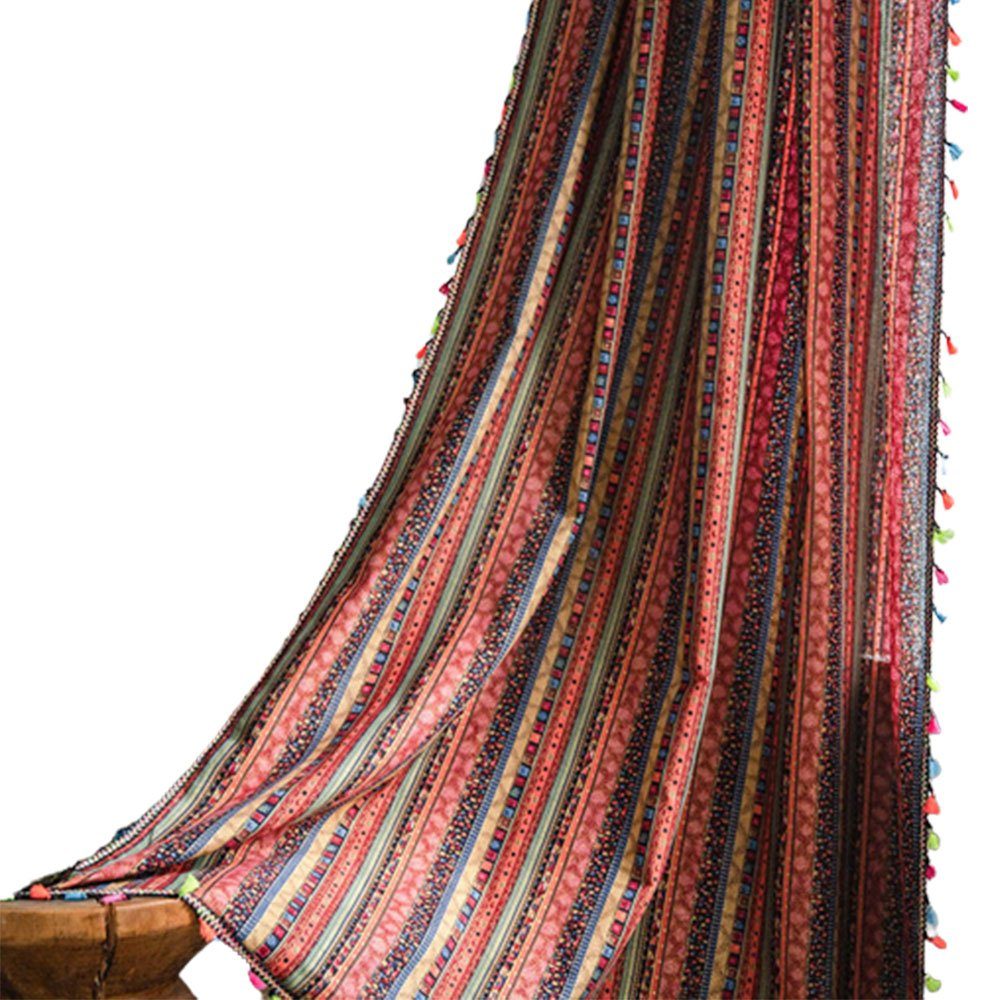 FELIXLEO Gardine Vorhang 200x150cm Böhmische Bunt günstig online kaufen