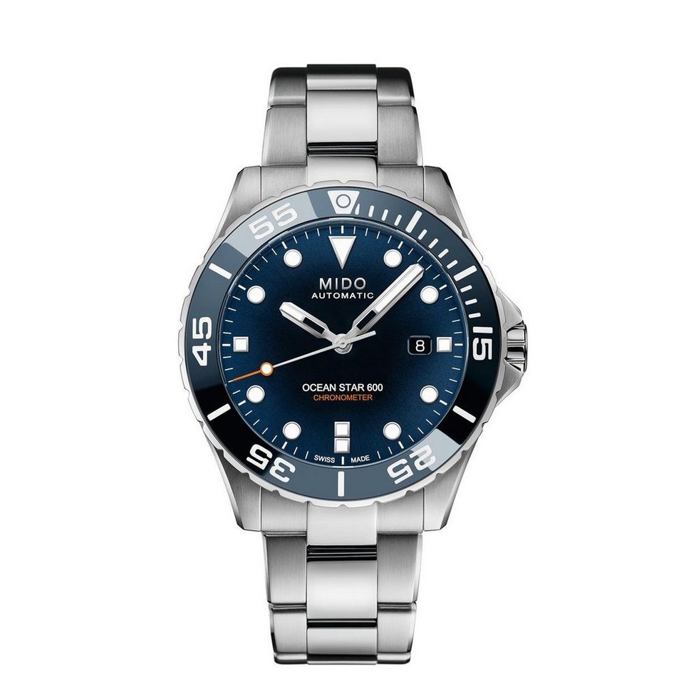 Blau Diver Taucheruhr Herren Mido Uhr M0266081104101 Star Chronometer, Ocean Mido 600 (1-tlg)