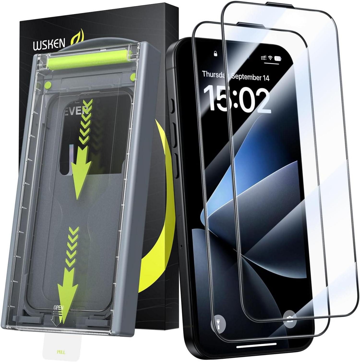 Displayschutzfolie Displayschutzfolie für iPhone 16 Pro Max Panzerglas 2er Pack 9H Härte