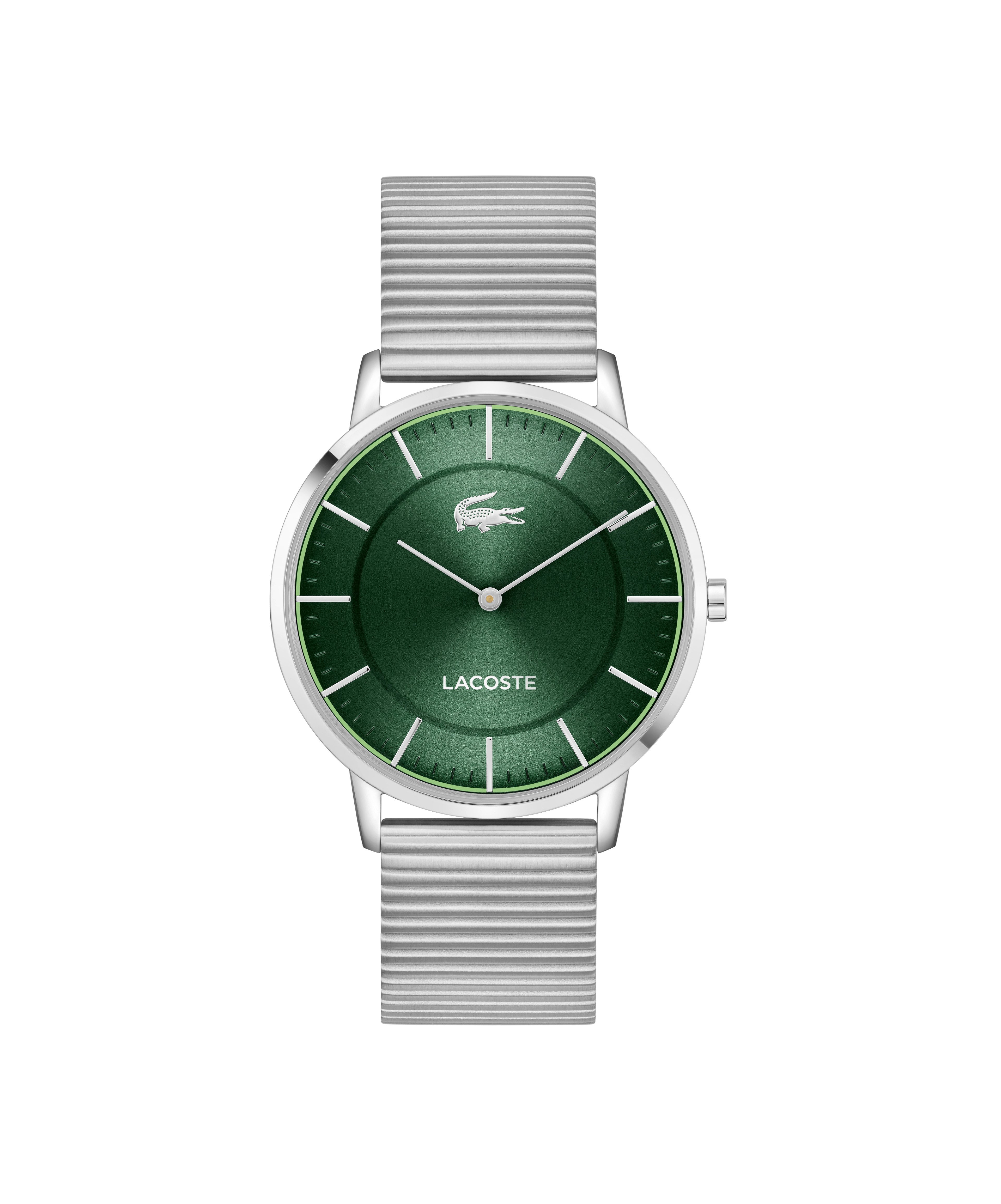 Lacoste Quarzuhr CROCORIGIN 2011474, Armbanduhr, Herrenuhr, Edelstahlarmband, analog