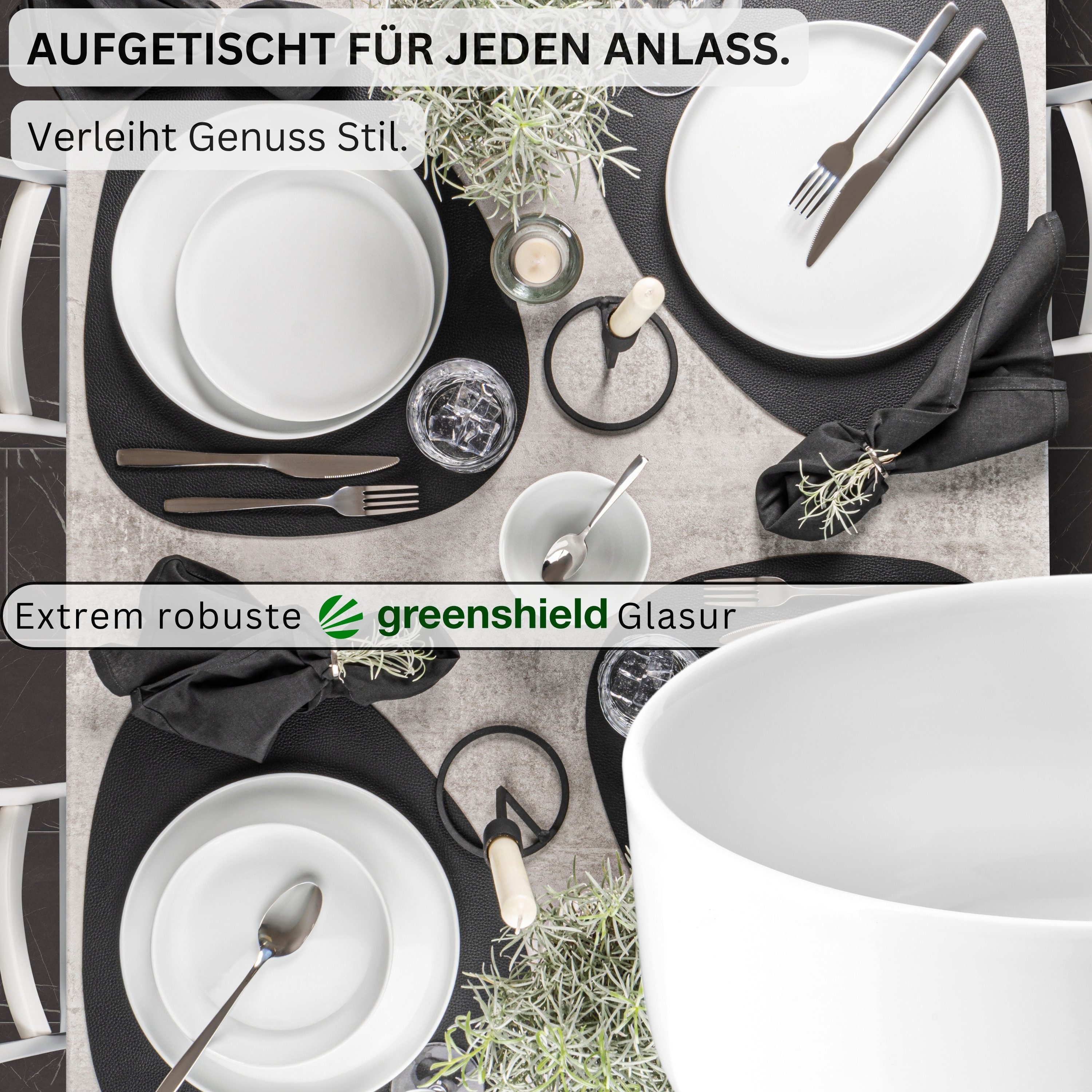 SÄNGER Müslischale Marlo Müslischalen Set, Weiß, Porzellan, (Set, 6-tlg), Ø14x6,3cm, Mikrowellenfest – Bild 3 von 5
