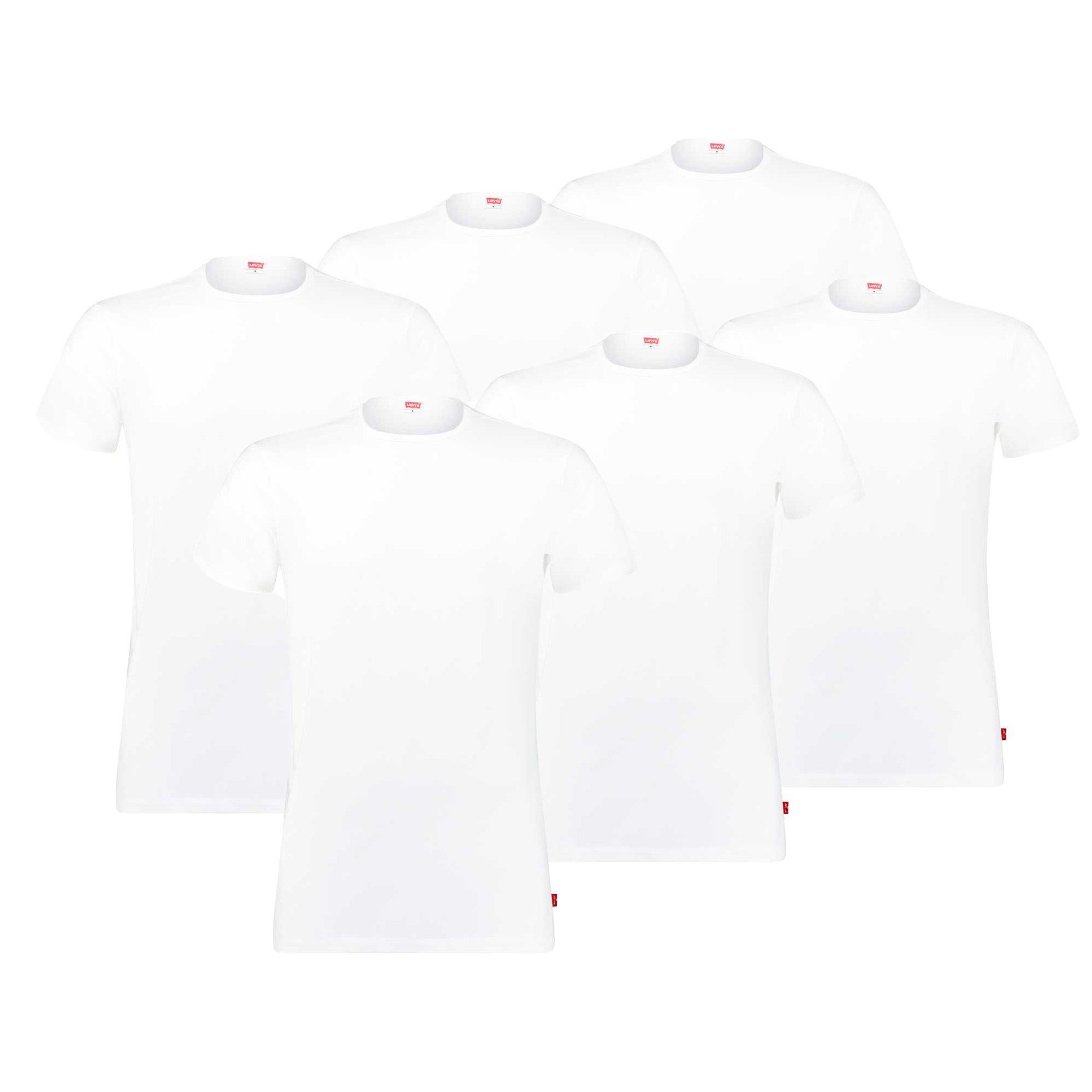 Levi's® T-Shirt Herren T-Shirt 6er Pack Baumwollmischung (Packung, 6er Pack günstig online kaufen