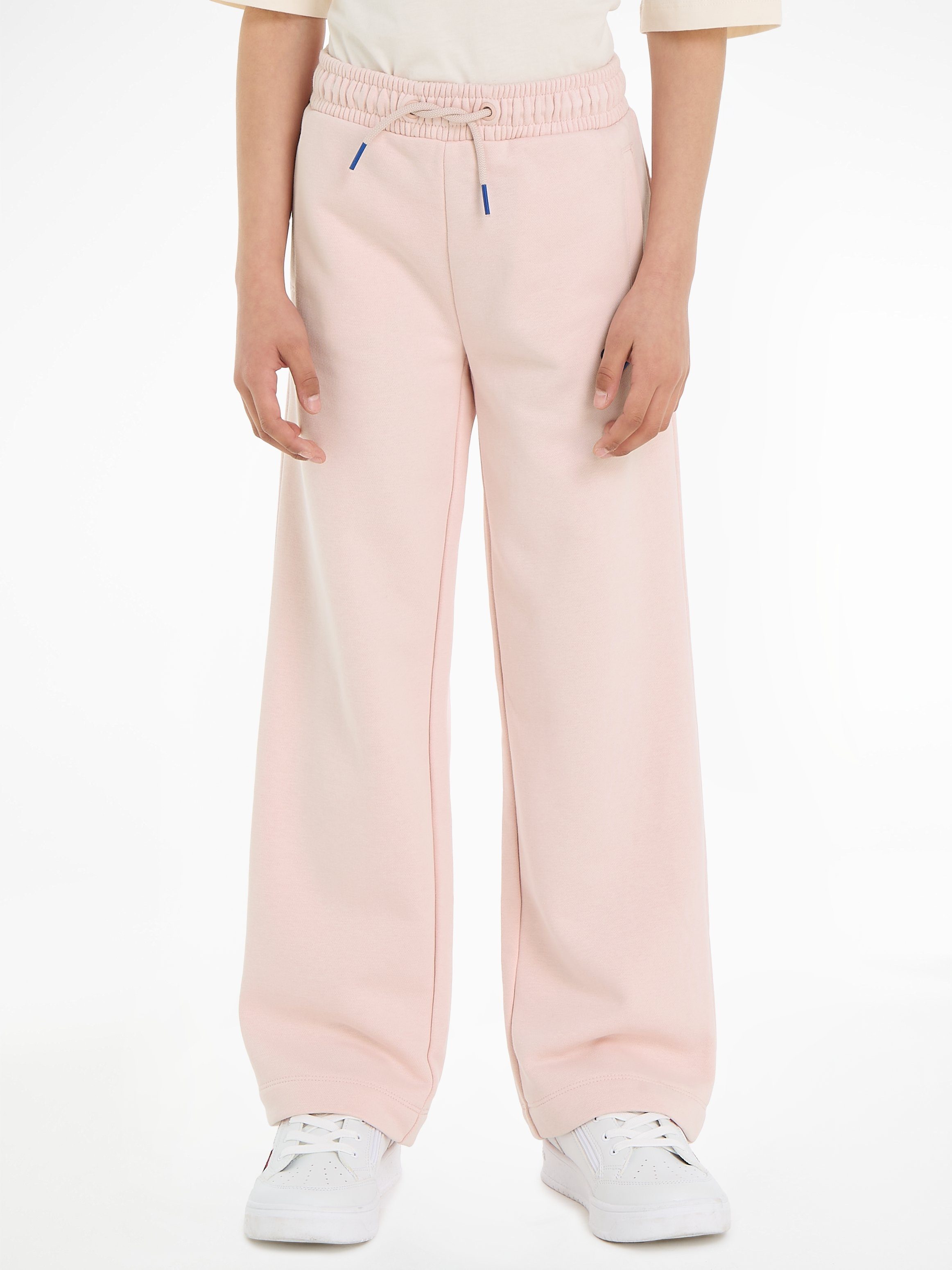 Logo-Stickereien Pink WIDE SCRIPT mit Sweathose Hilfiger HILFIGER Whimsy SWEATPANT Tommy