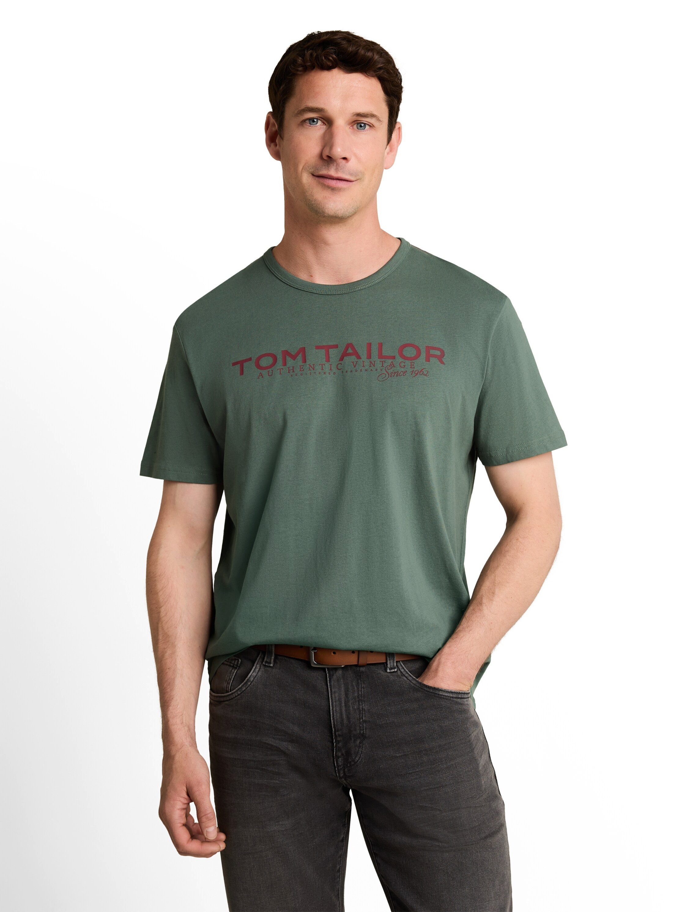 TOM TAILOR T-Shirt (2-tlg) 2er Pack Sommershirt mit Logo-Print – Bild 2 von 5