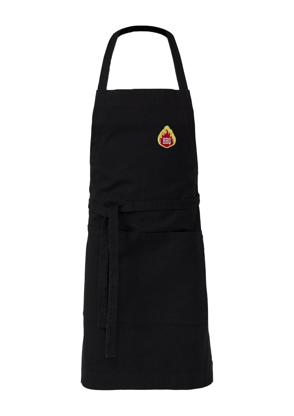 s.Oliver Grillschürze Schürze, (1-tlg), mit BBQ Flammen-Stickerei
