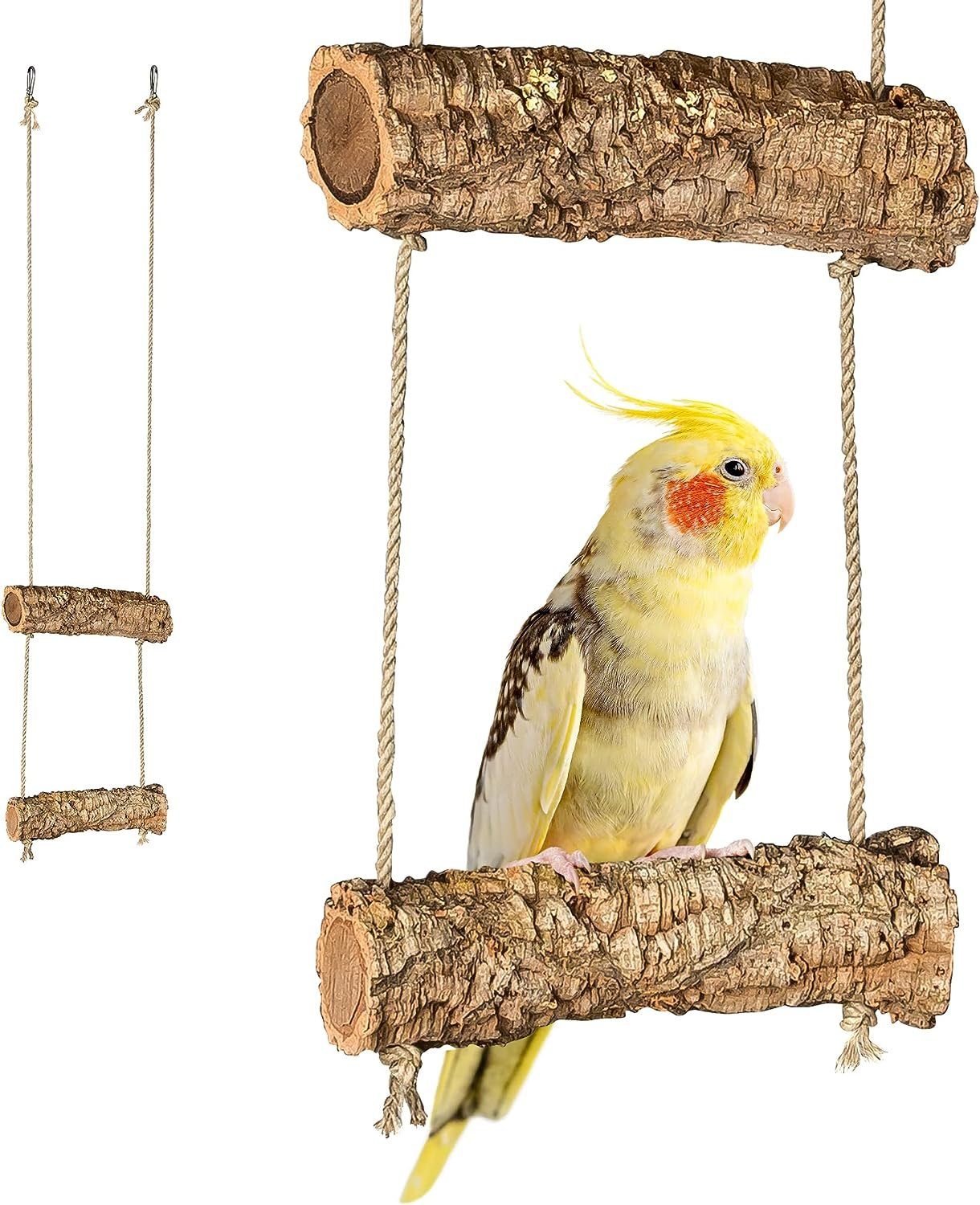 Vogelspielplatz Vogelspielplatz Mobile aus zwei Korkästen - Zum Sitzen, Spielen