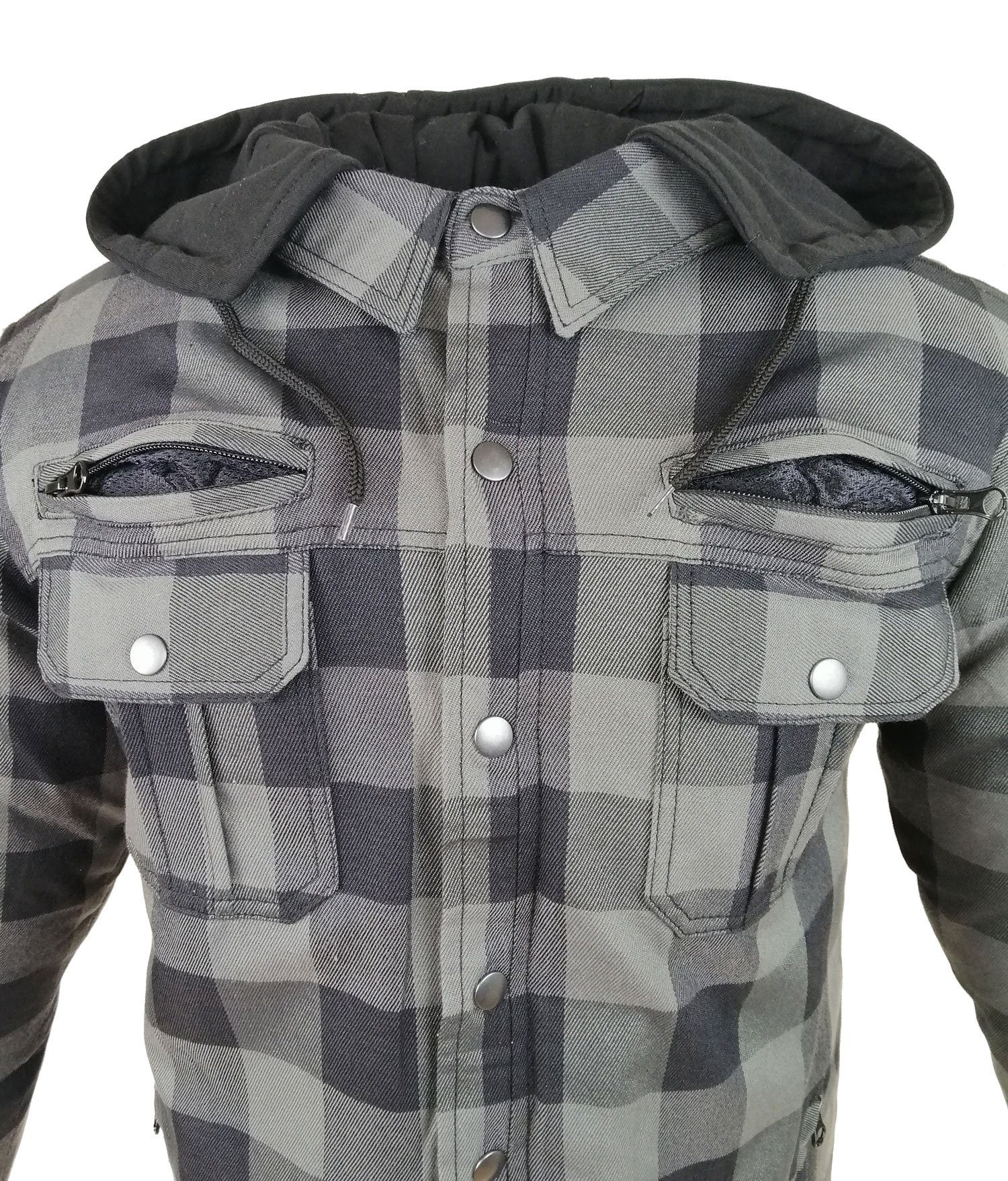 Alpha Speeds Motorradjacke Flanell-Holzfäller Motorrad KEV ARAMID Lumber Bi günstig online kaufen