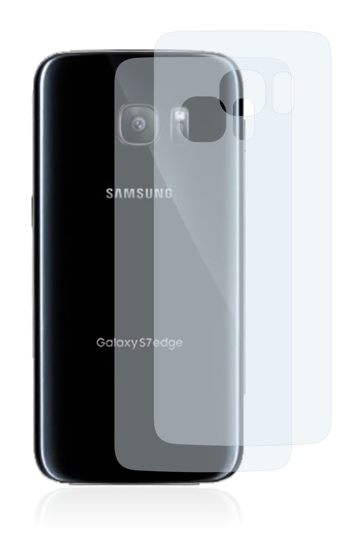 BROTECT Schutzfolie für Samsung Galaxy S7 Edge (Rückseite), (2 Stück), Folie  Schutzfolie matt entspiegelt