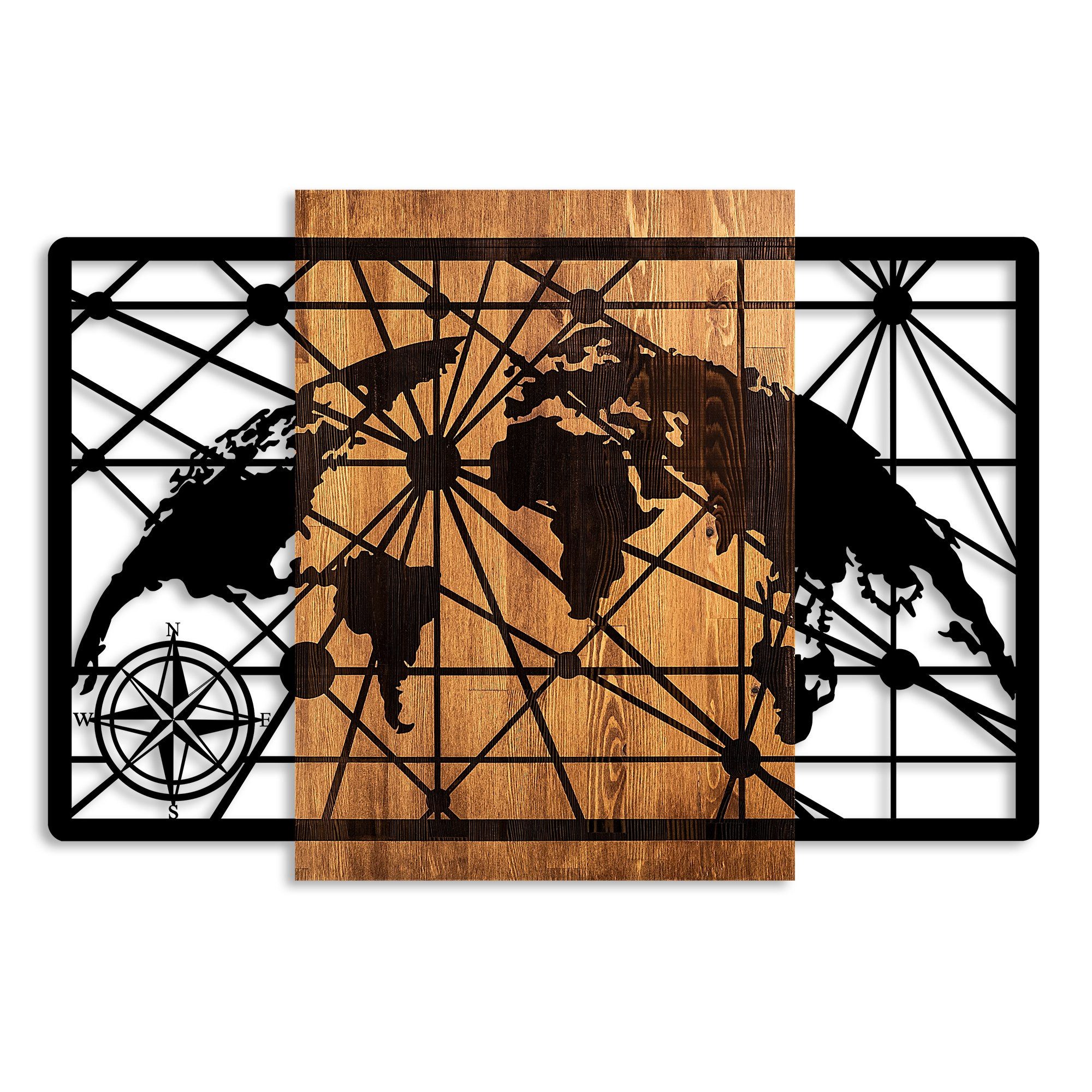 Wallity Wanddekoobjekt 100% WOODEN