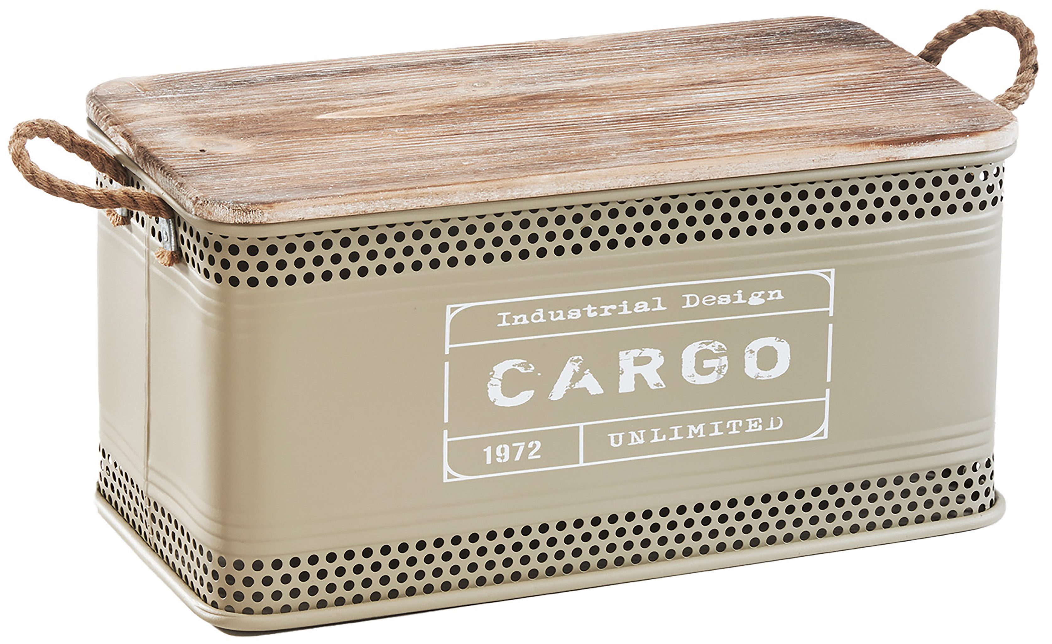 Kobolo Aufbewahrungskorb Aufbewahrungsbox Wäschebehälter LOFT aus Metall un günstig online kaufen