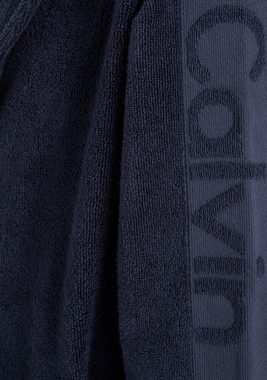 Calvin Klein Underwear Bademantel, Midilänge, Baumwoll-Webfrottier, Gürtel, mit aufgesetzten Taschen