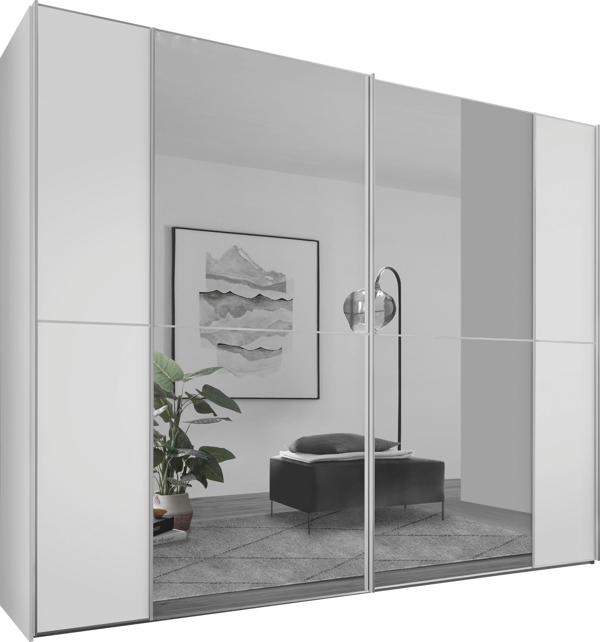 STAUD Schwebetürenschrank Sonett 220, Made in Germany mit vier verschiedenen Ausstattungsvarianten