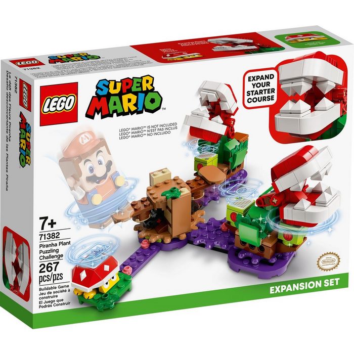 LEGO® Konstruktionsspielsteine LEGO® Super Mario™ - Piranha Plant Puzzling Challe (Set 267 St)